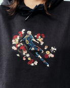 AOF Flowers For Iniesta Hoodie | Navy Sweat | Art of Football