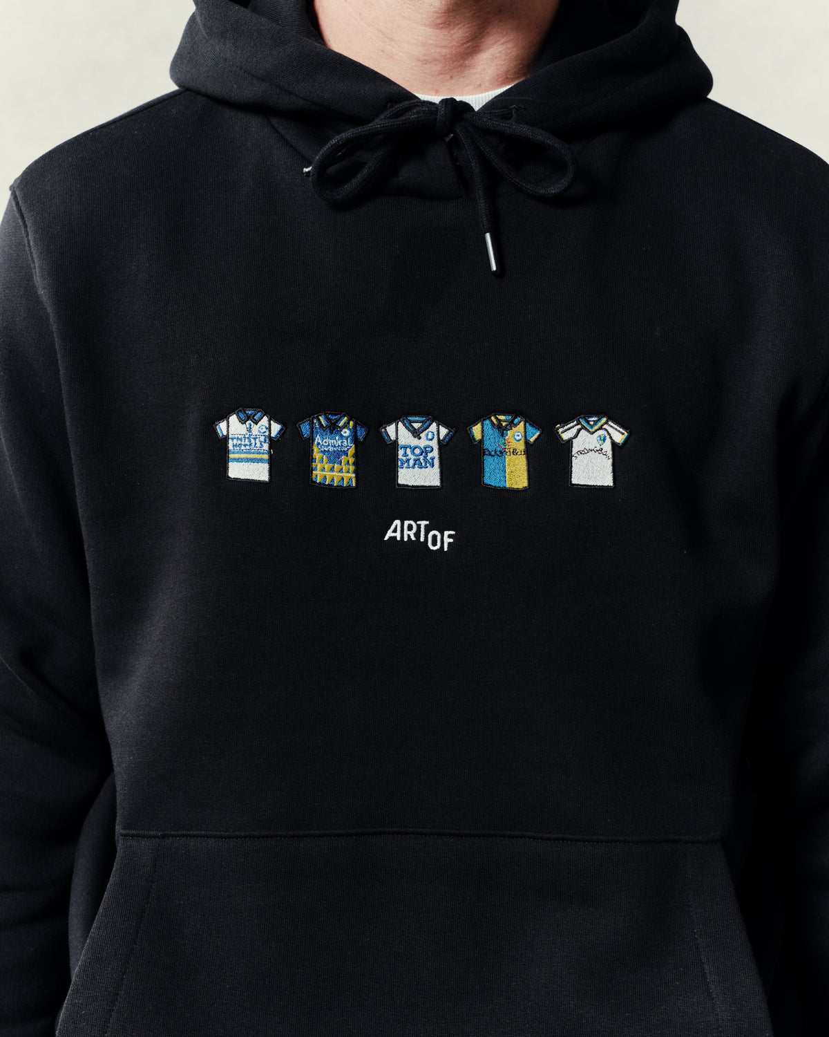 ART OF x Leeds Embroidered Classics Black Hoodie | Shop Football