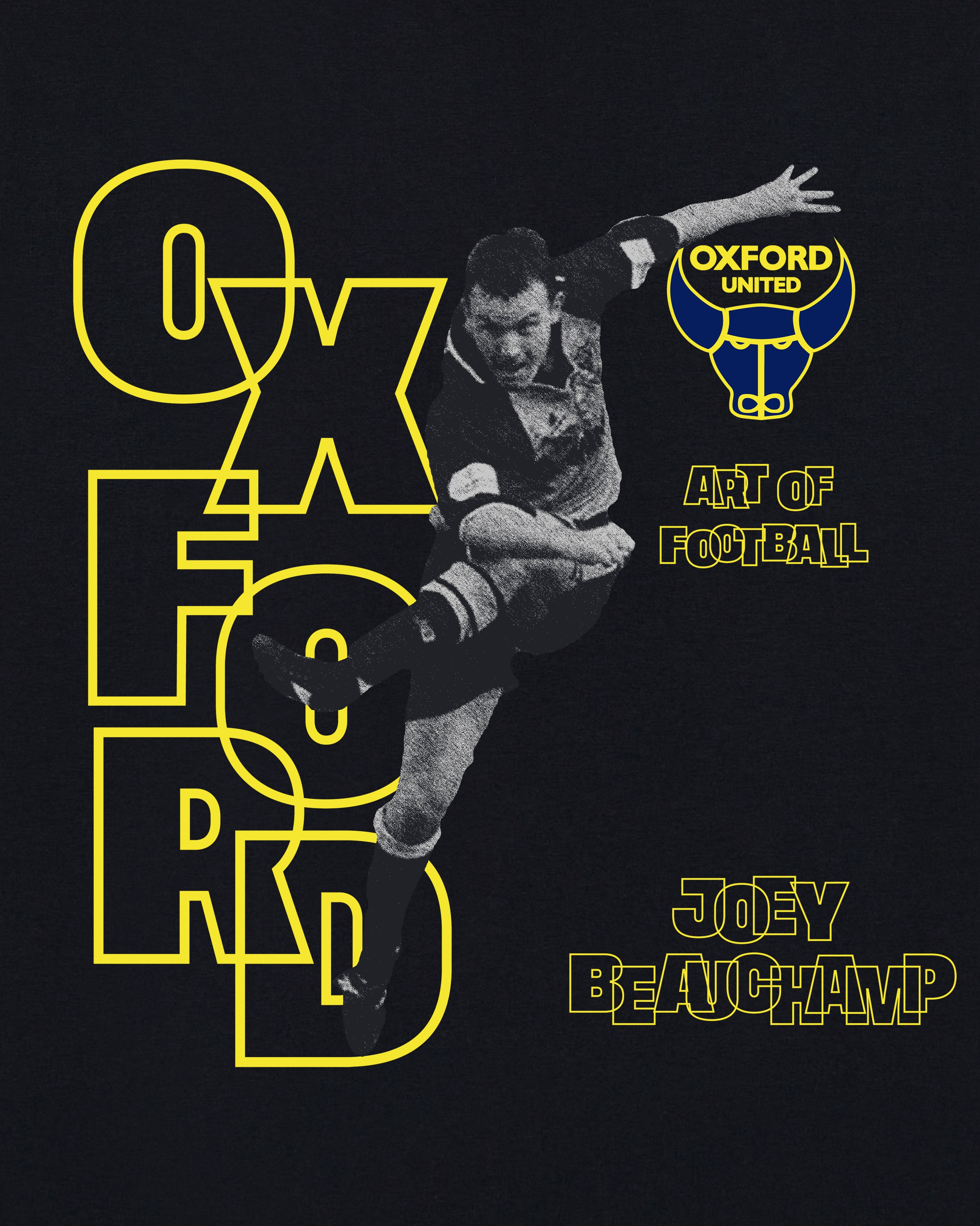 ART OF Football x Oxford Beauchamp Tee | AOF Black Graphic T-shirt