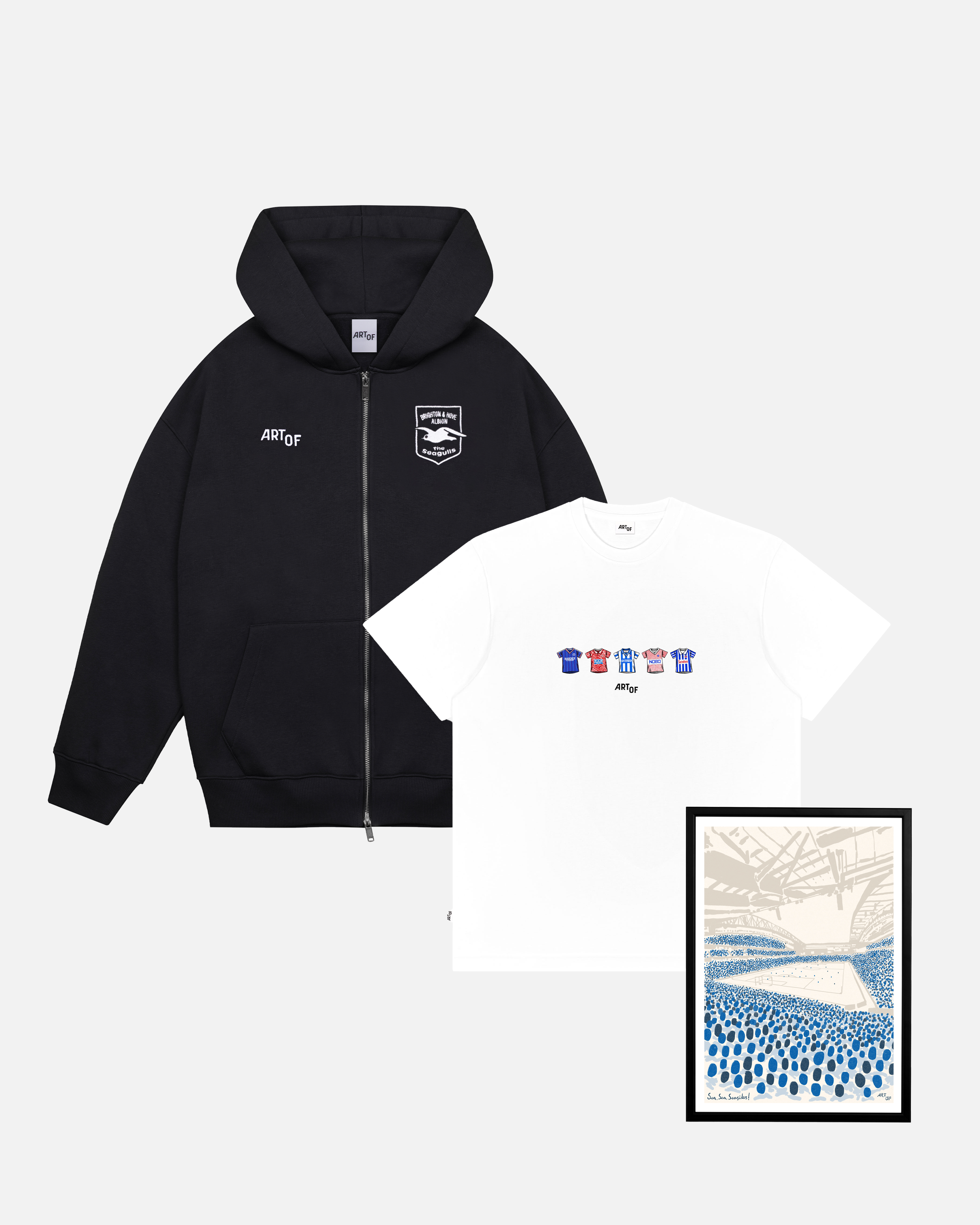 ART OF Brighton New Season Starter Pack | Football Hoodie Tee & Print