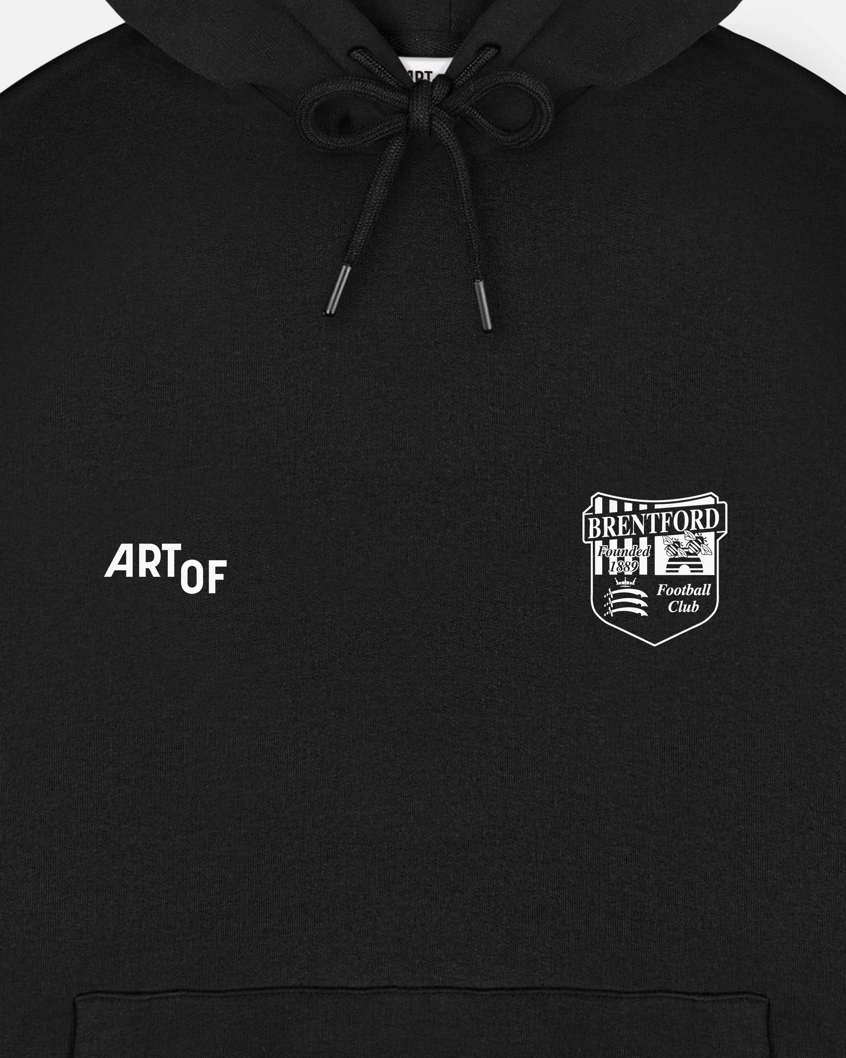 ART OF Football x Brentford Heritage Hoodie | AOF x BFC Black Sweat