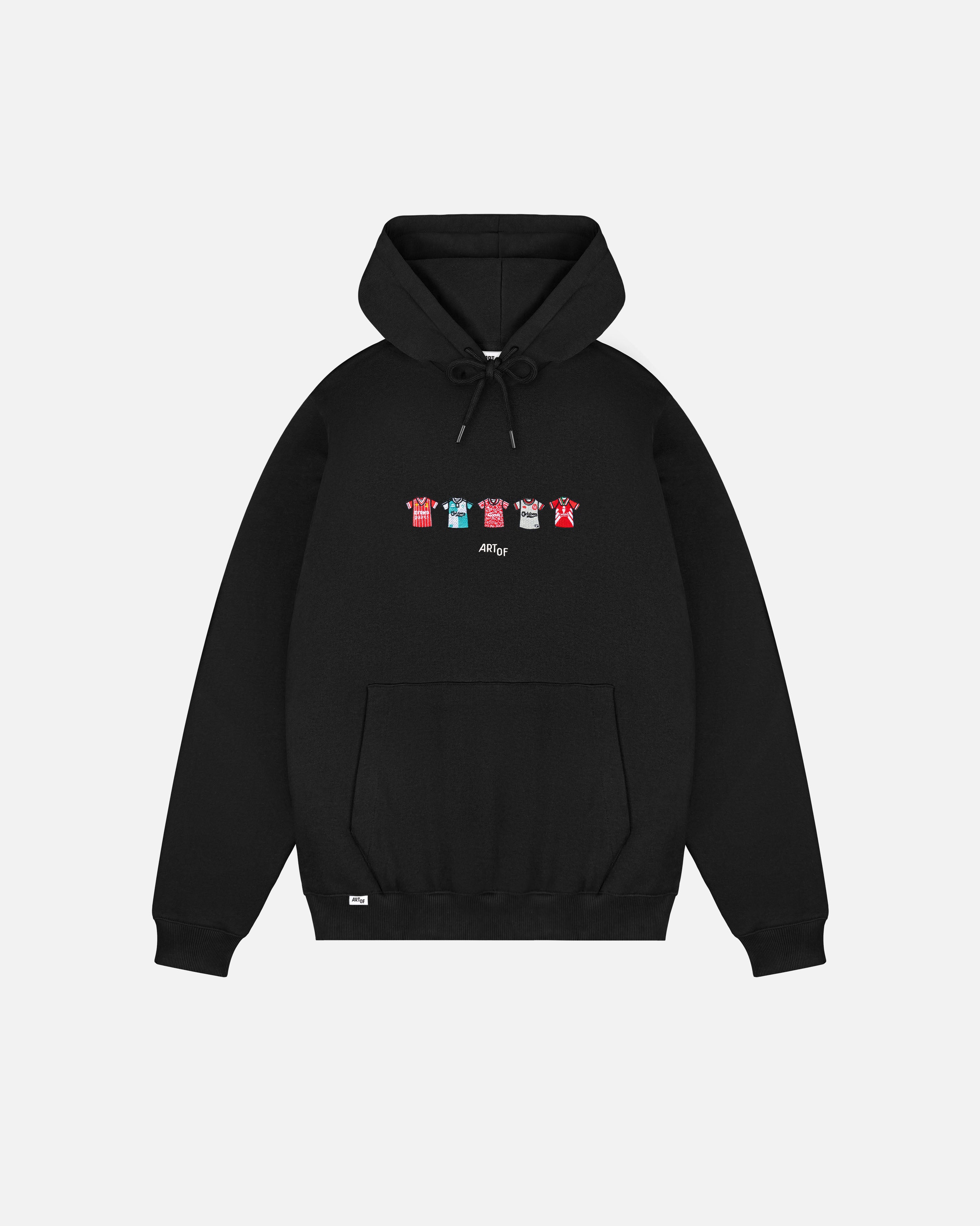 ART OF LFC Embroidered Classics Black Hoodie | Football Sweat