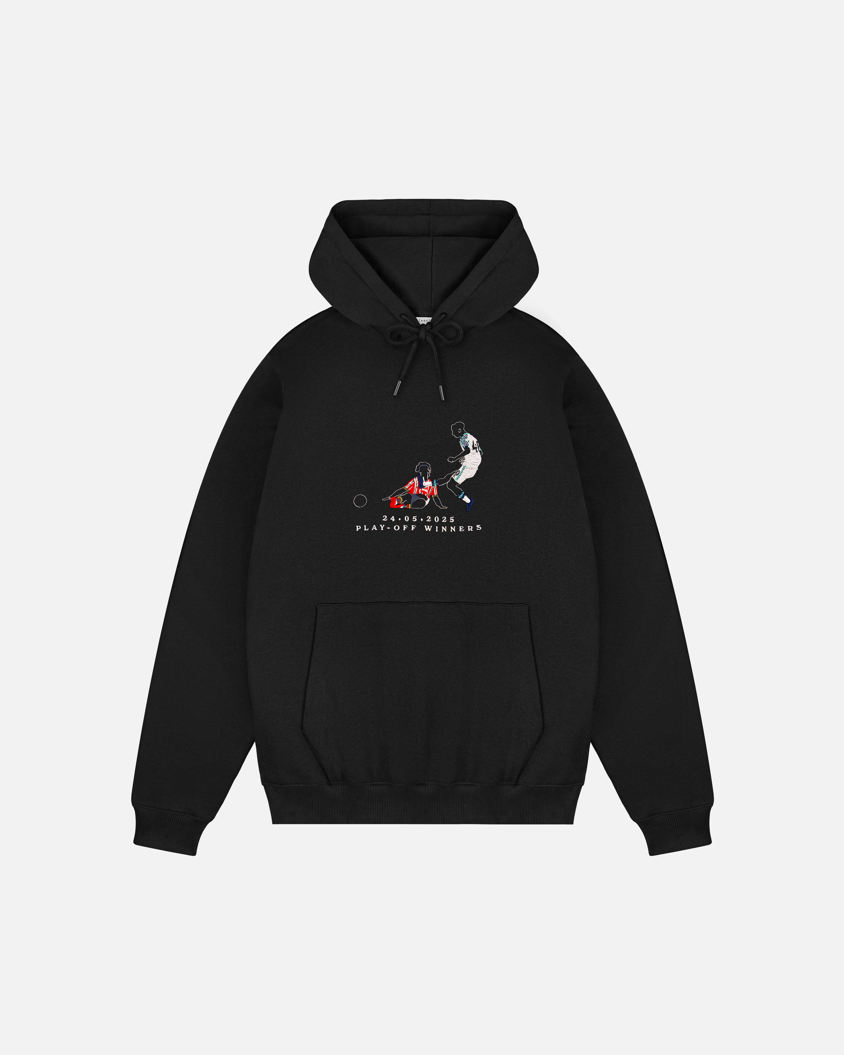 AOF Sunderland Champions | Embroidered Black Hoodie | Art of Football