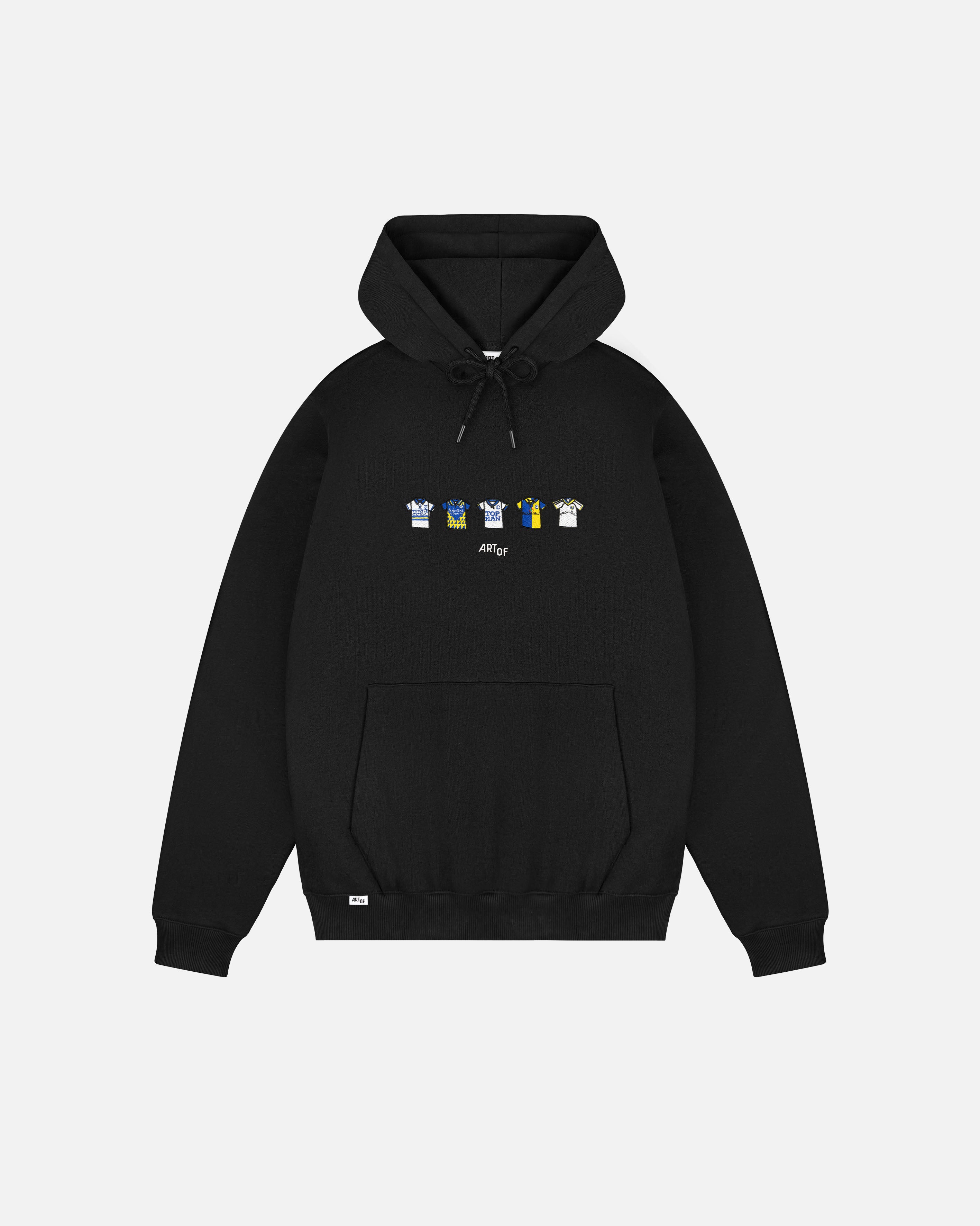 ART OF x Leeds Embroidered Classics Black Hoodie | Shop Football