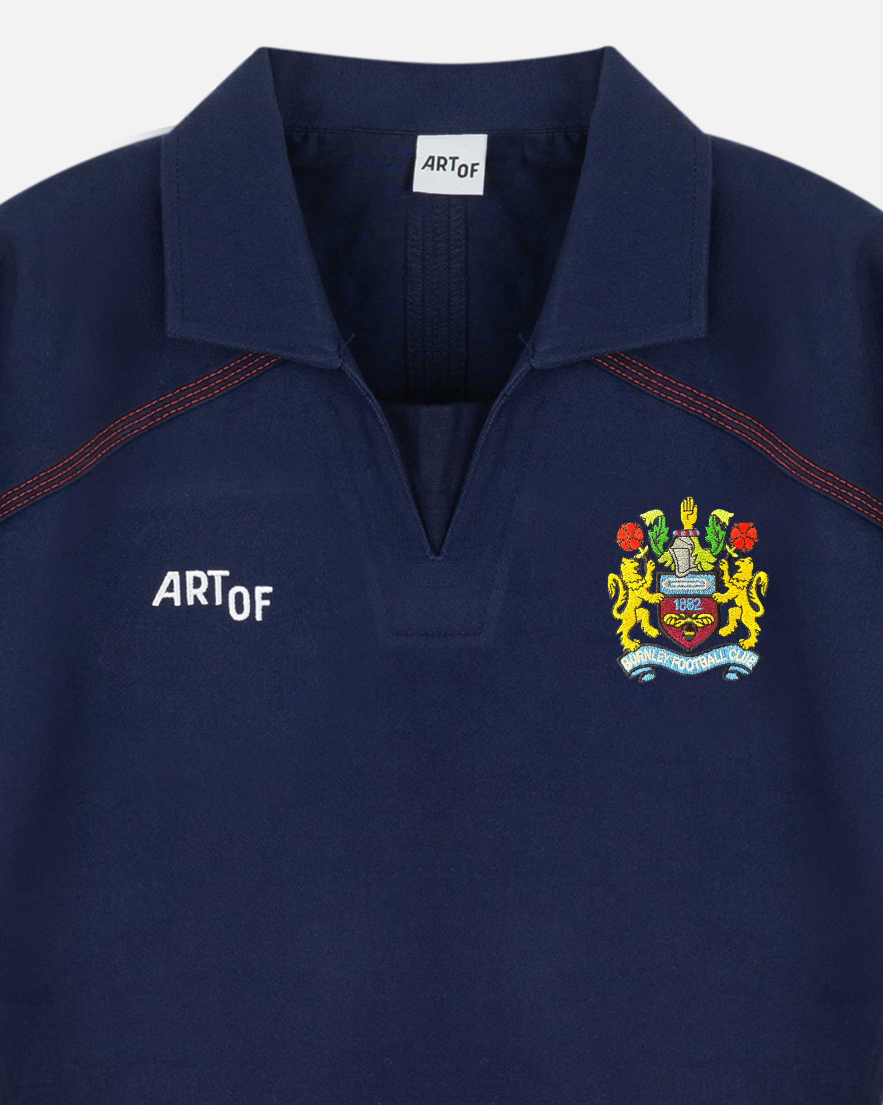 ART OF x Burnley Drill Top | Long Sleeved Embroidered Football Merch