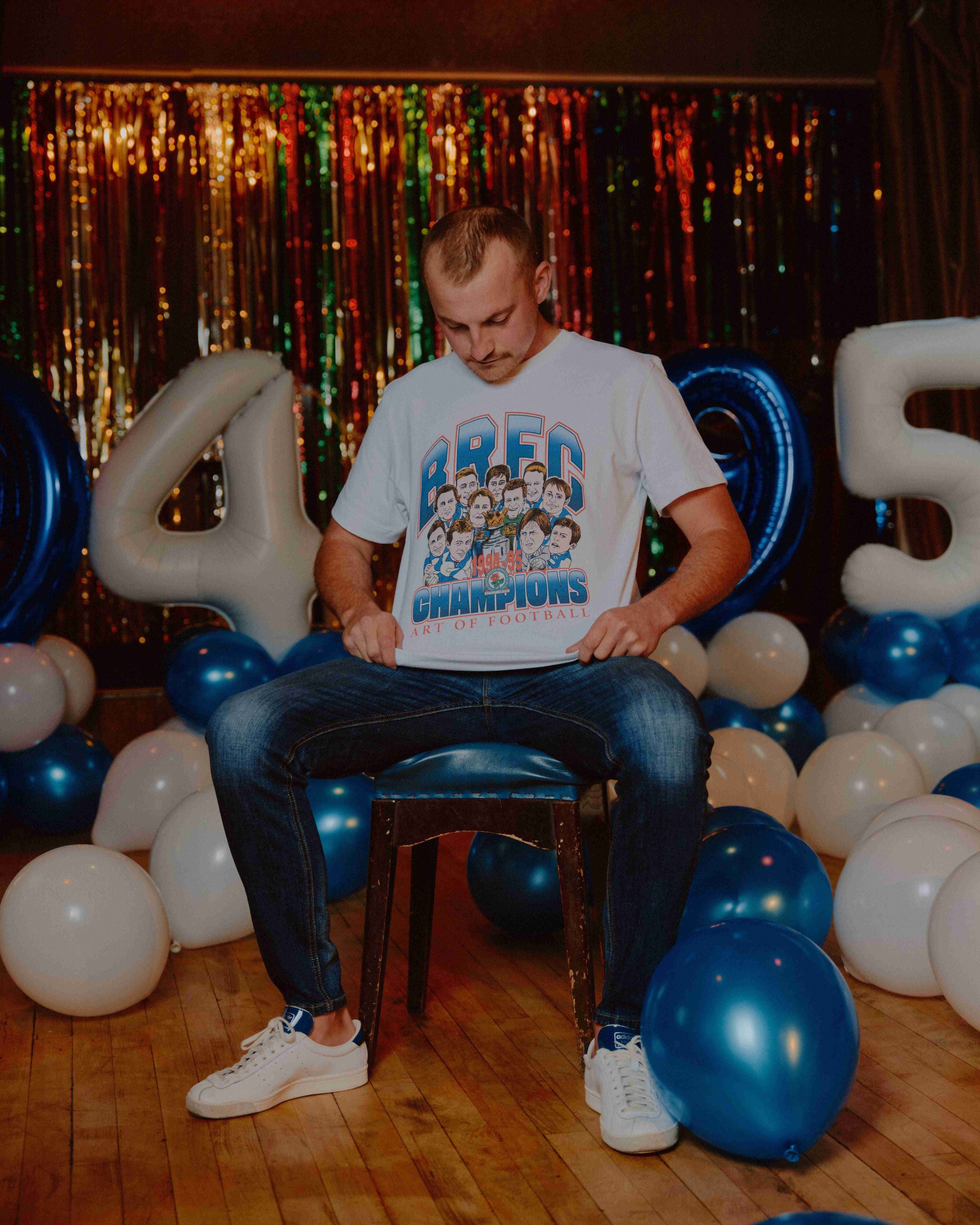 ART OF Football x Blackburn Champions Tee | AOF BRFC White T-shirt