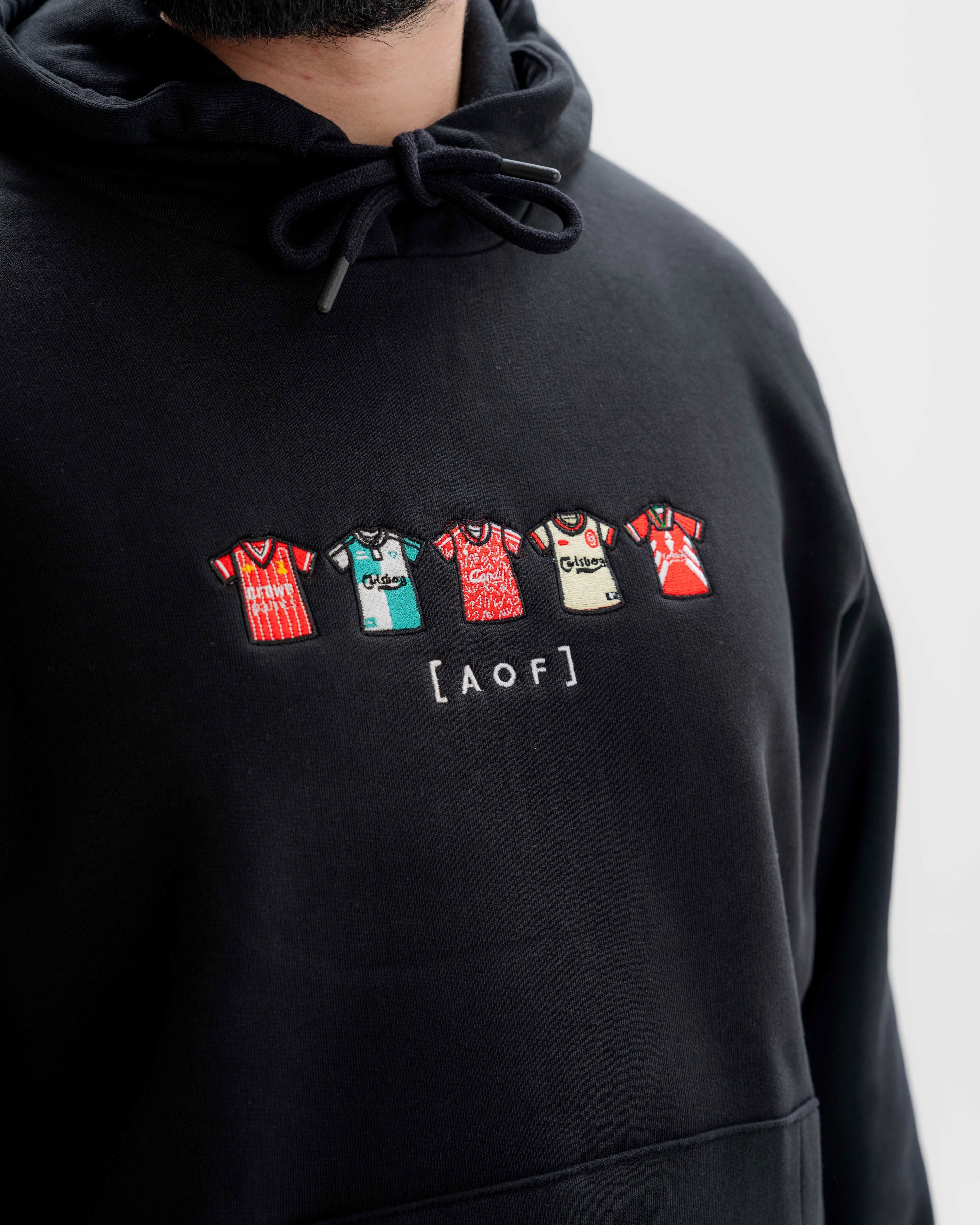 AOF LFC Embroidered Classics | Black Hoodie | Art of Football