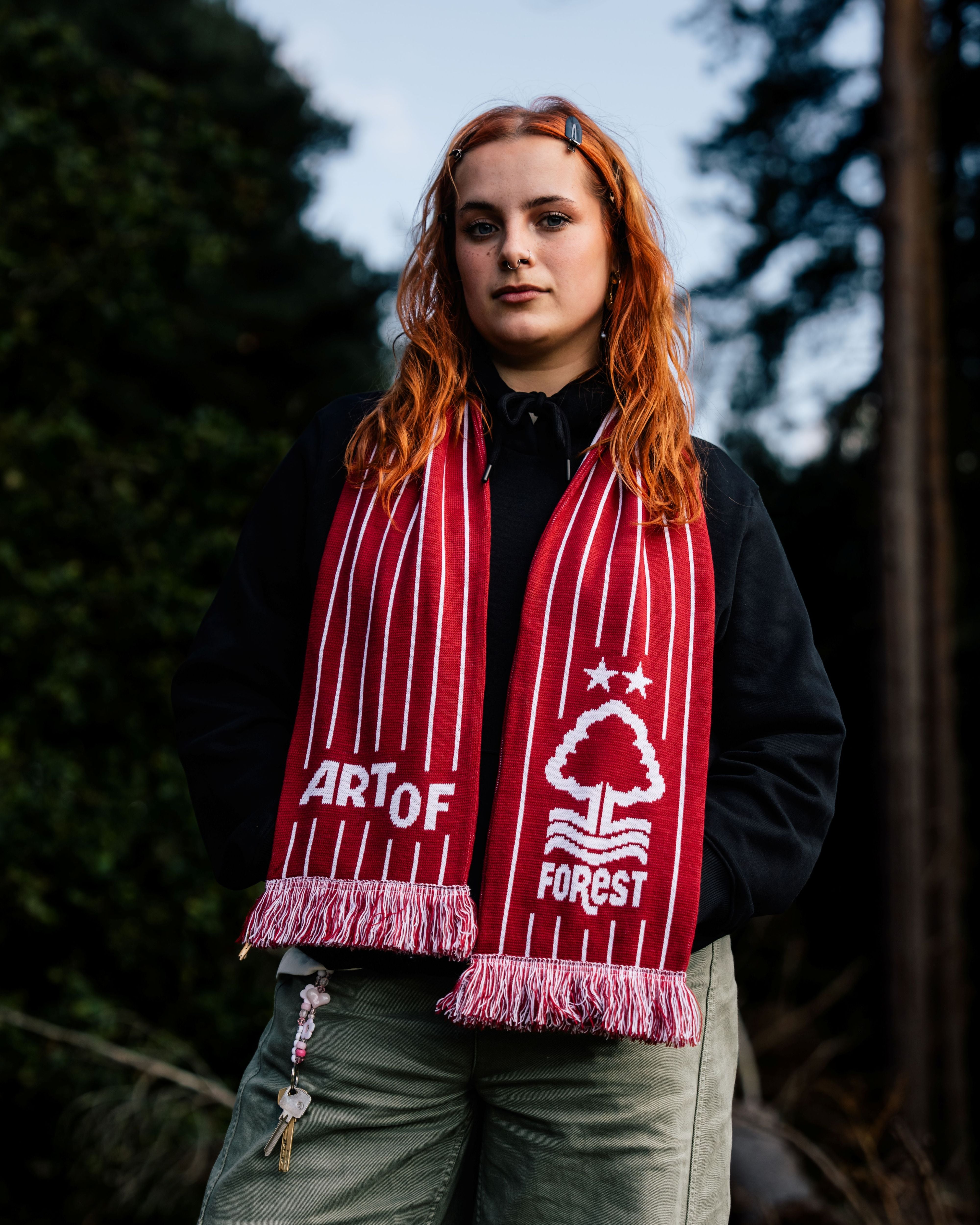 ART OF x Forest Heritage Scarf | Knitted Football Accessories