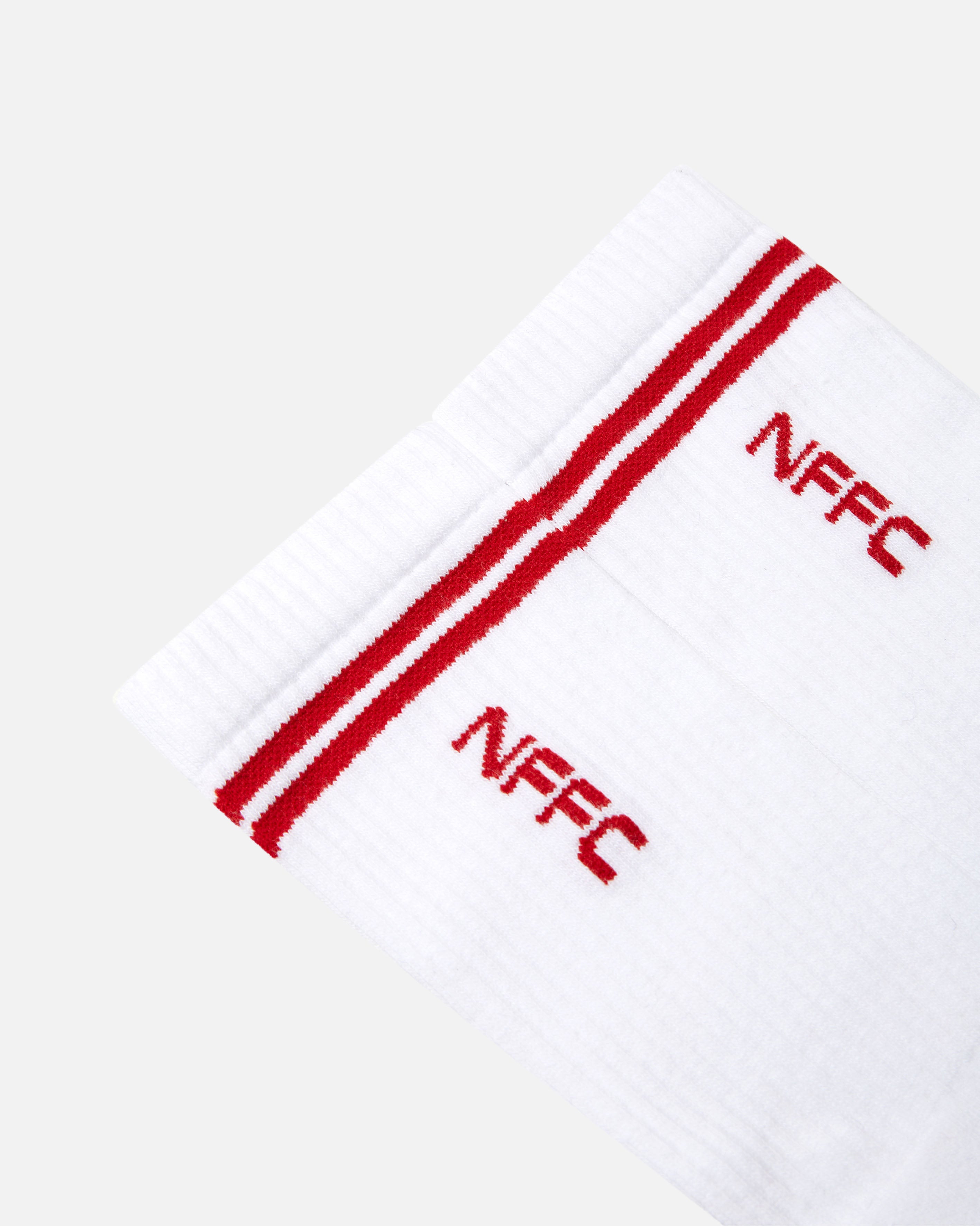 ART OF Football x Forest Stripe Socks | AOF White Accessories