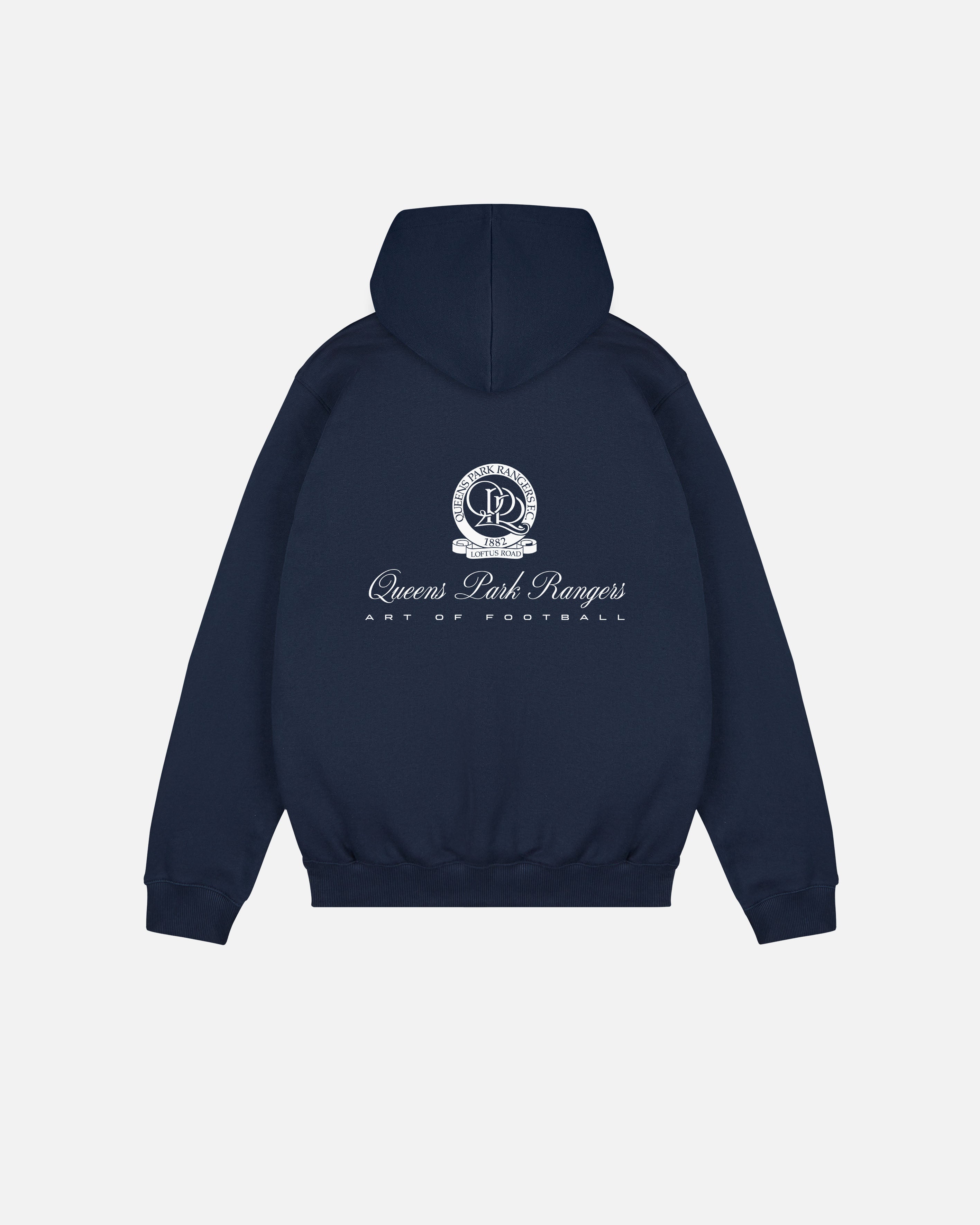 ART OF x QPR Heritage Hoodie | Navy Printed Football Sweat