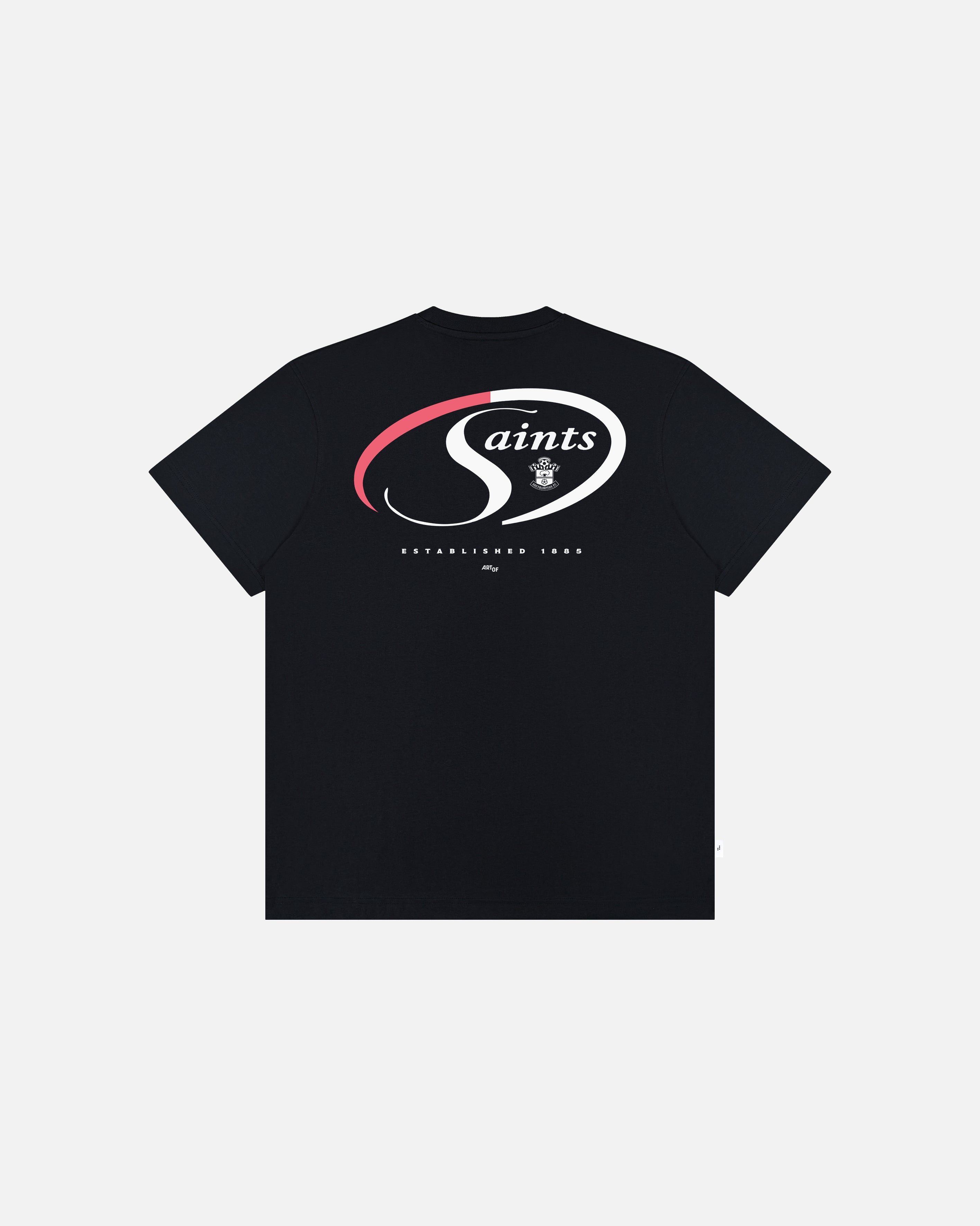 ART OF x Southampton 00s Graphic Tee | SFC Black Football T-shirt