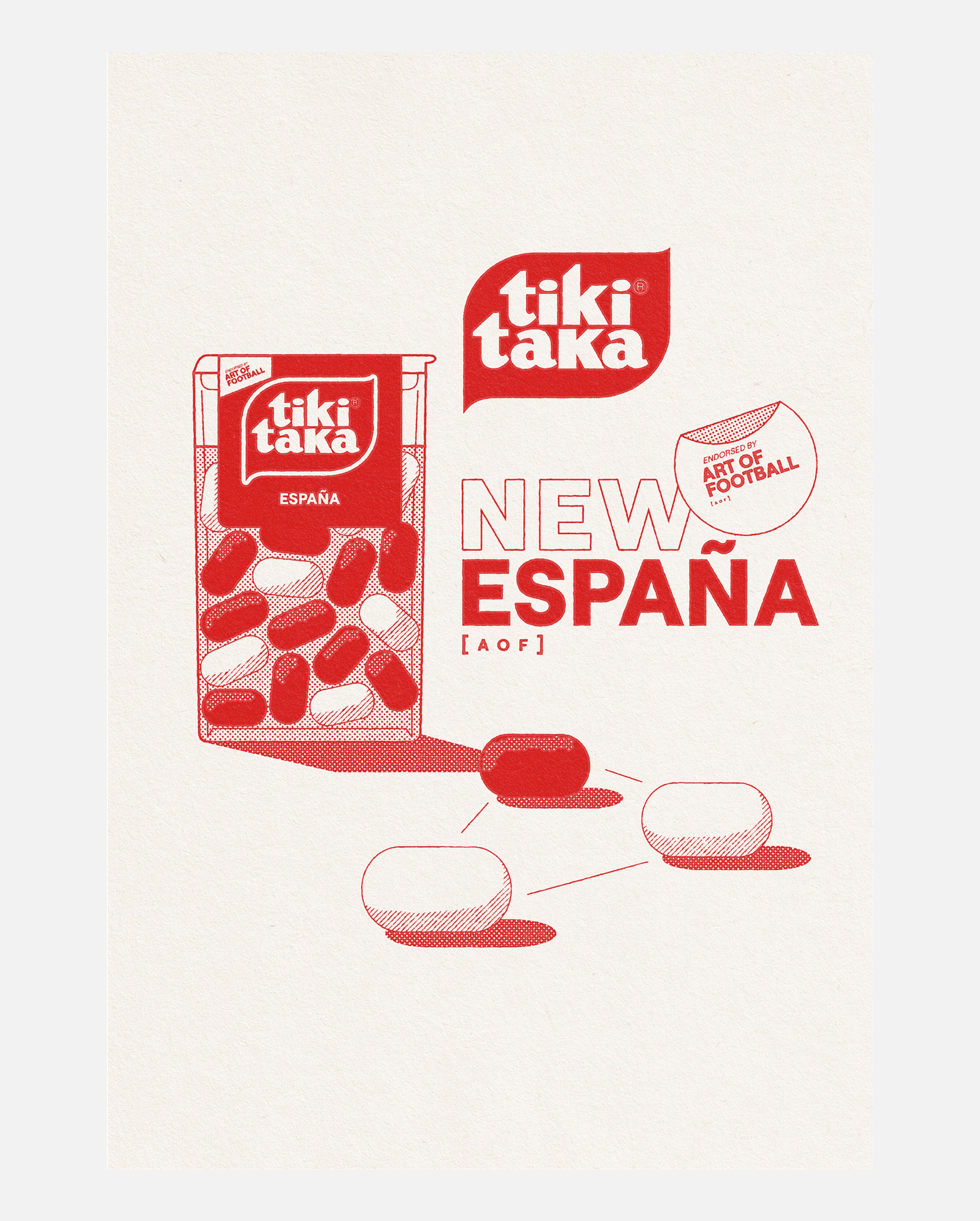 ART OF Tiki Taka Framed Football Print | Barcelona Wall Art