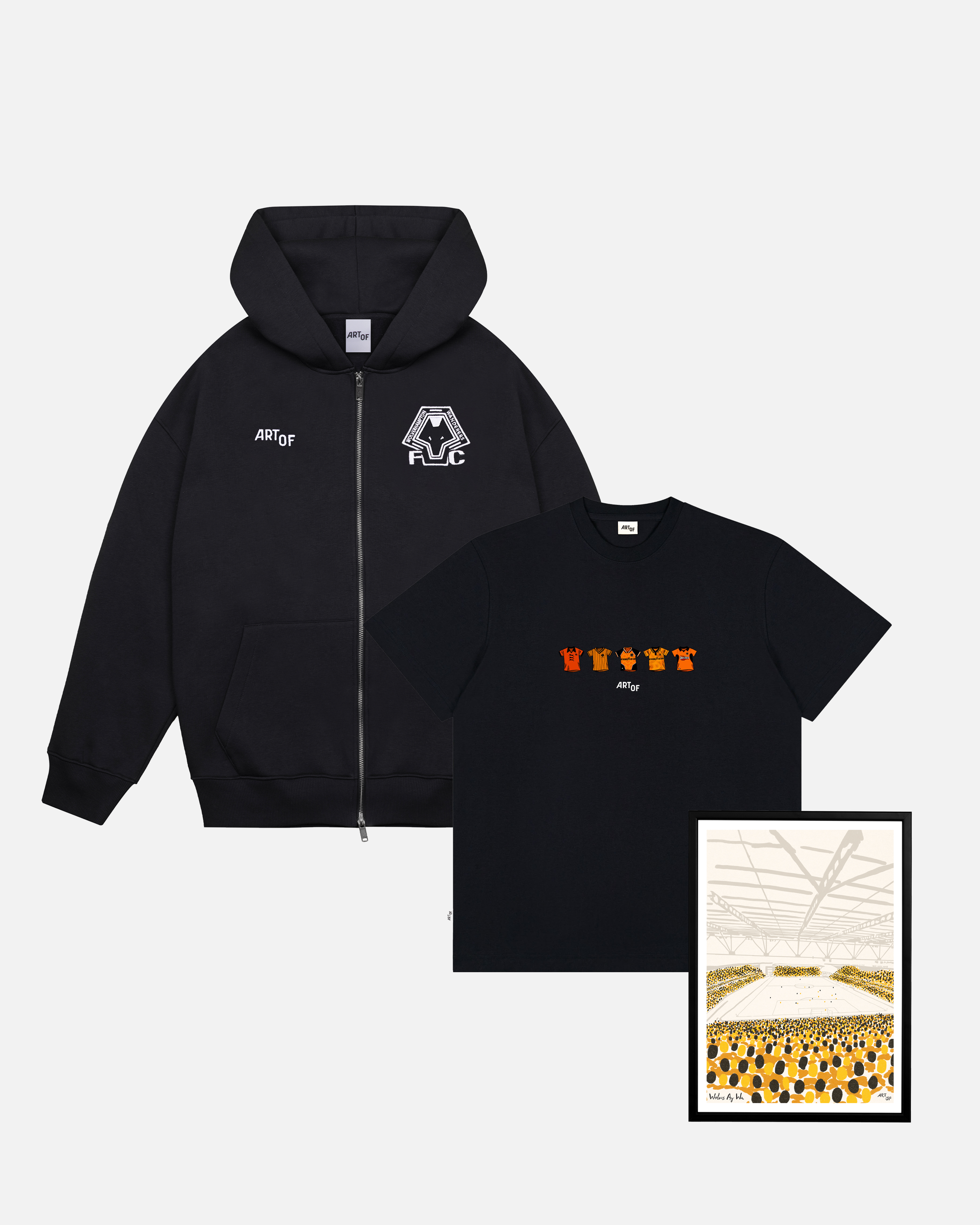 ART OF x Wolves New Season Starter Pack | Football Hoodie, Tee & Print