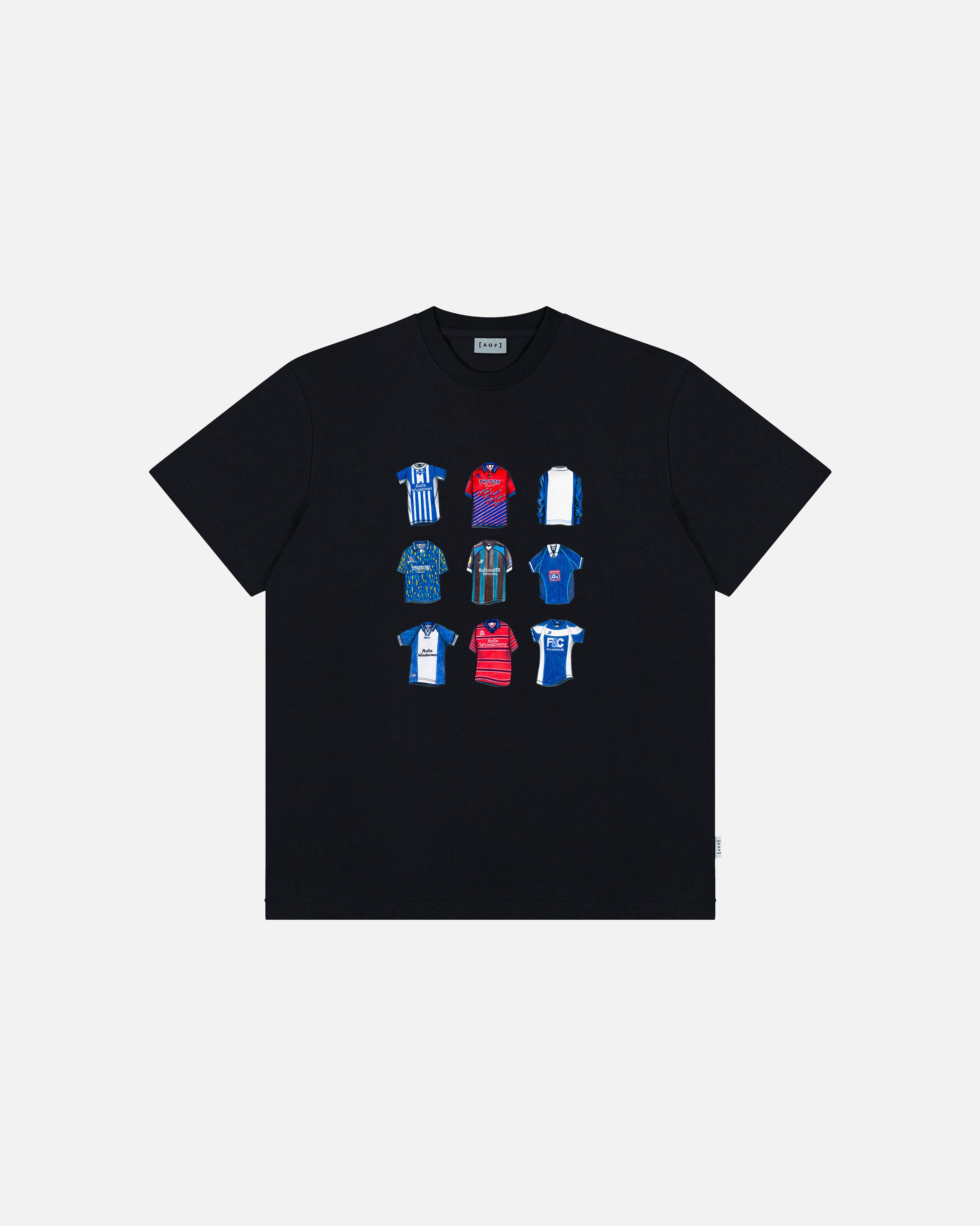 AOF Birmingham Printed Classics Tee | Black T-shirt | Art of Football