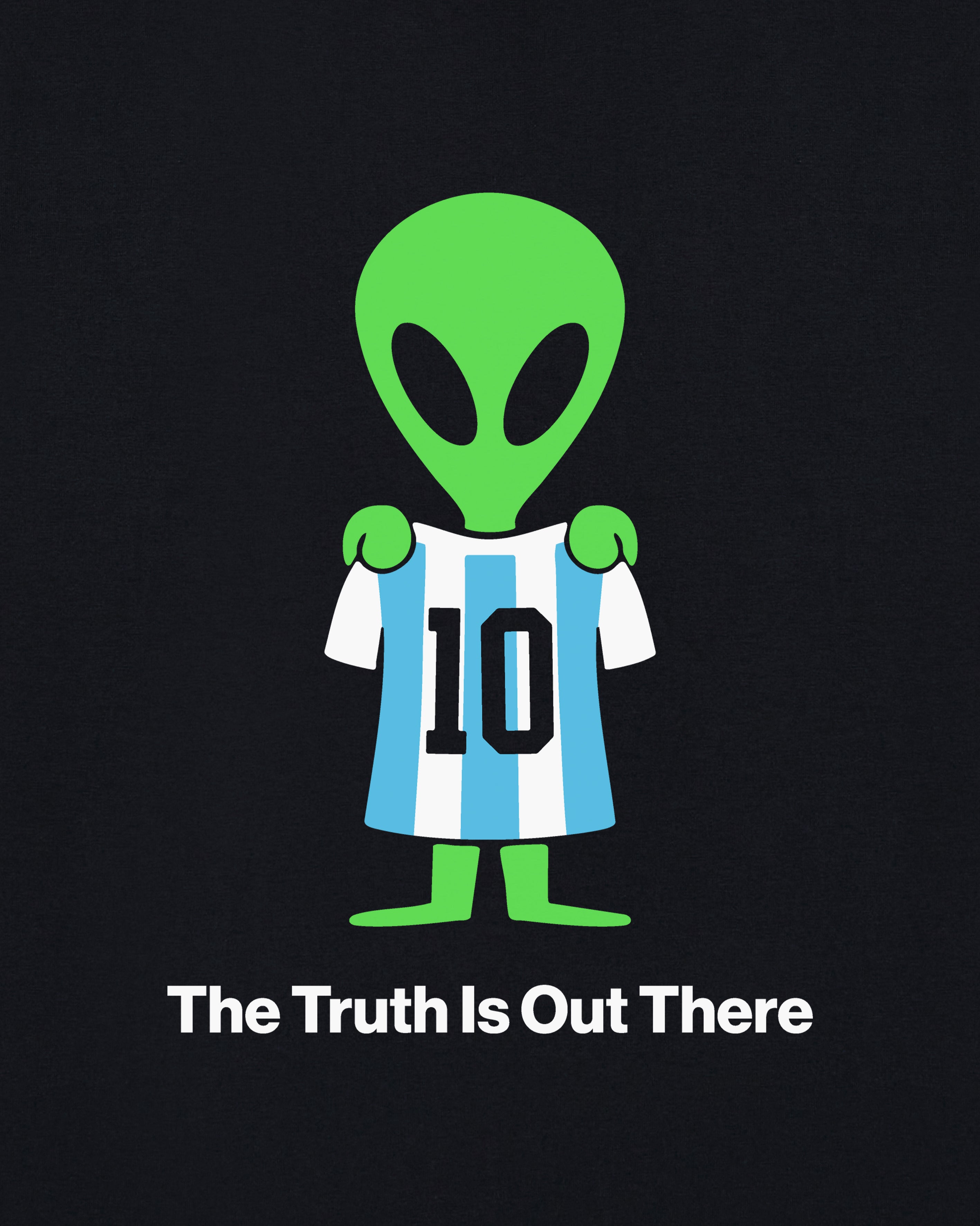 ART OF The Truth Is Out There Tee | Black Graphic Football T-shirt