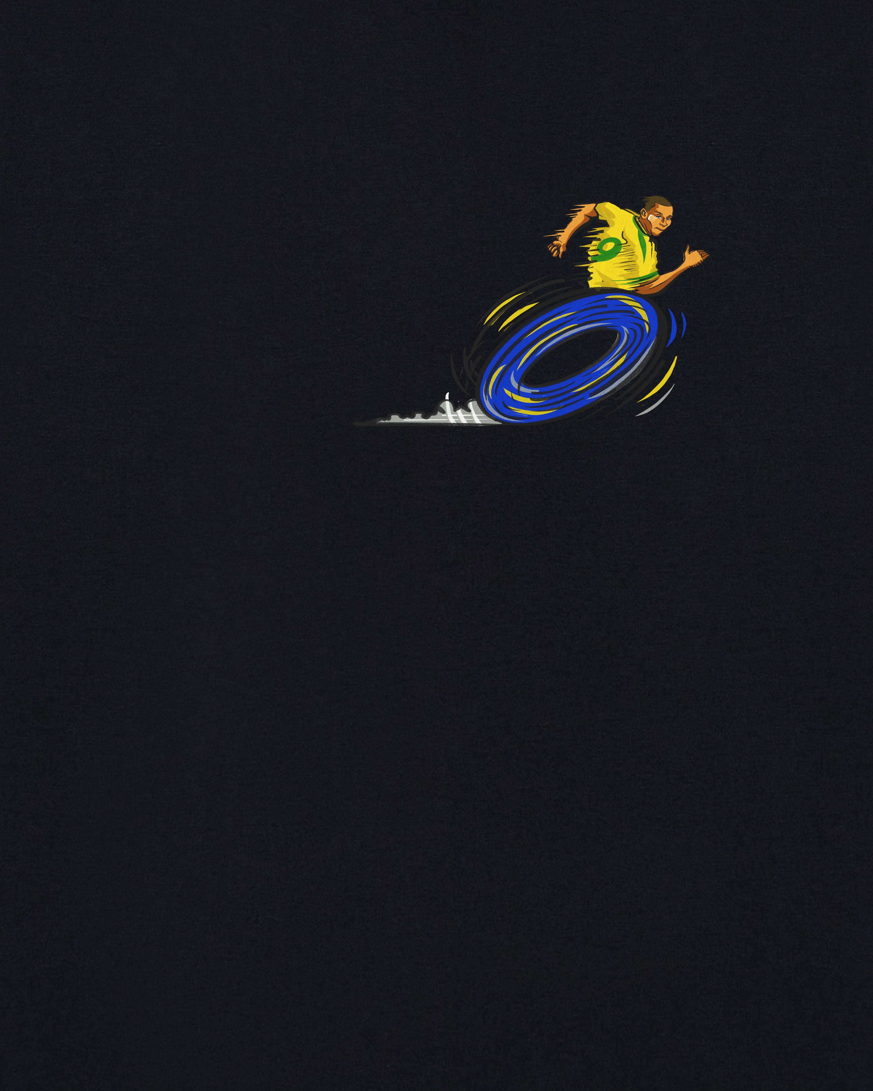 ART OF Catch Him if you Can Tee | Black Graphic Football T-shirt