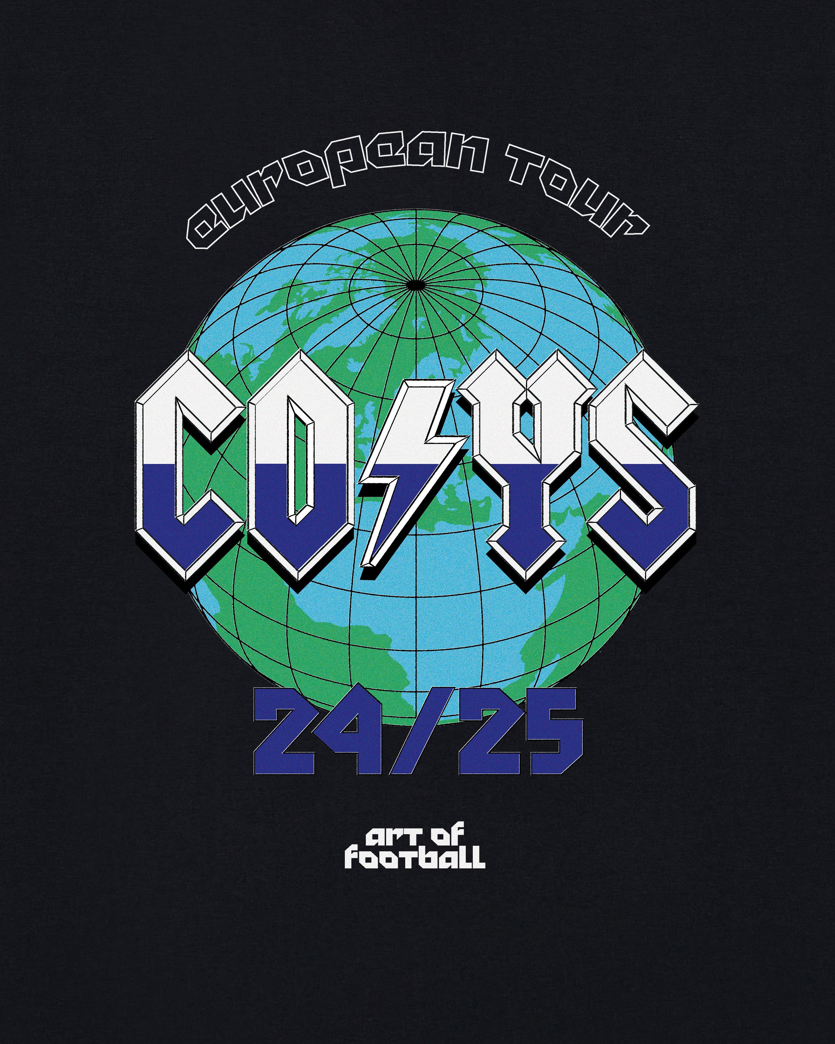 ART OF Football x Spurs COYS European Tour 24-25 | AOF Black T-shirt