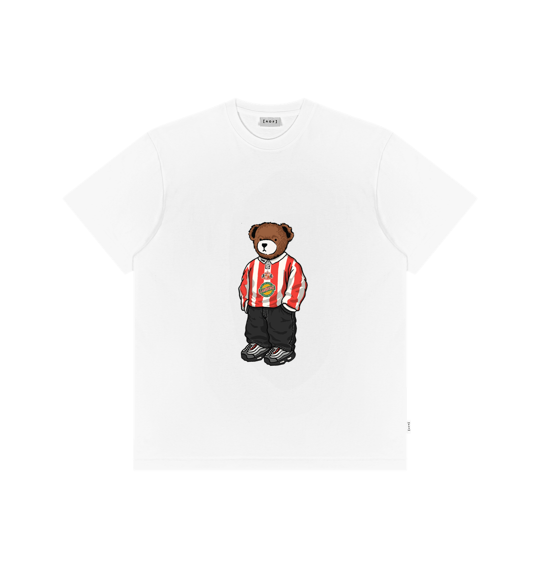 White Printed Premium T-Shirt Front