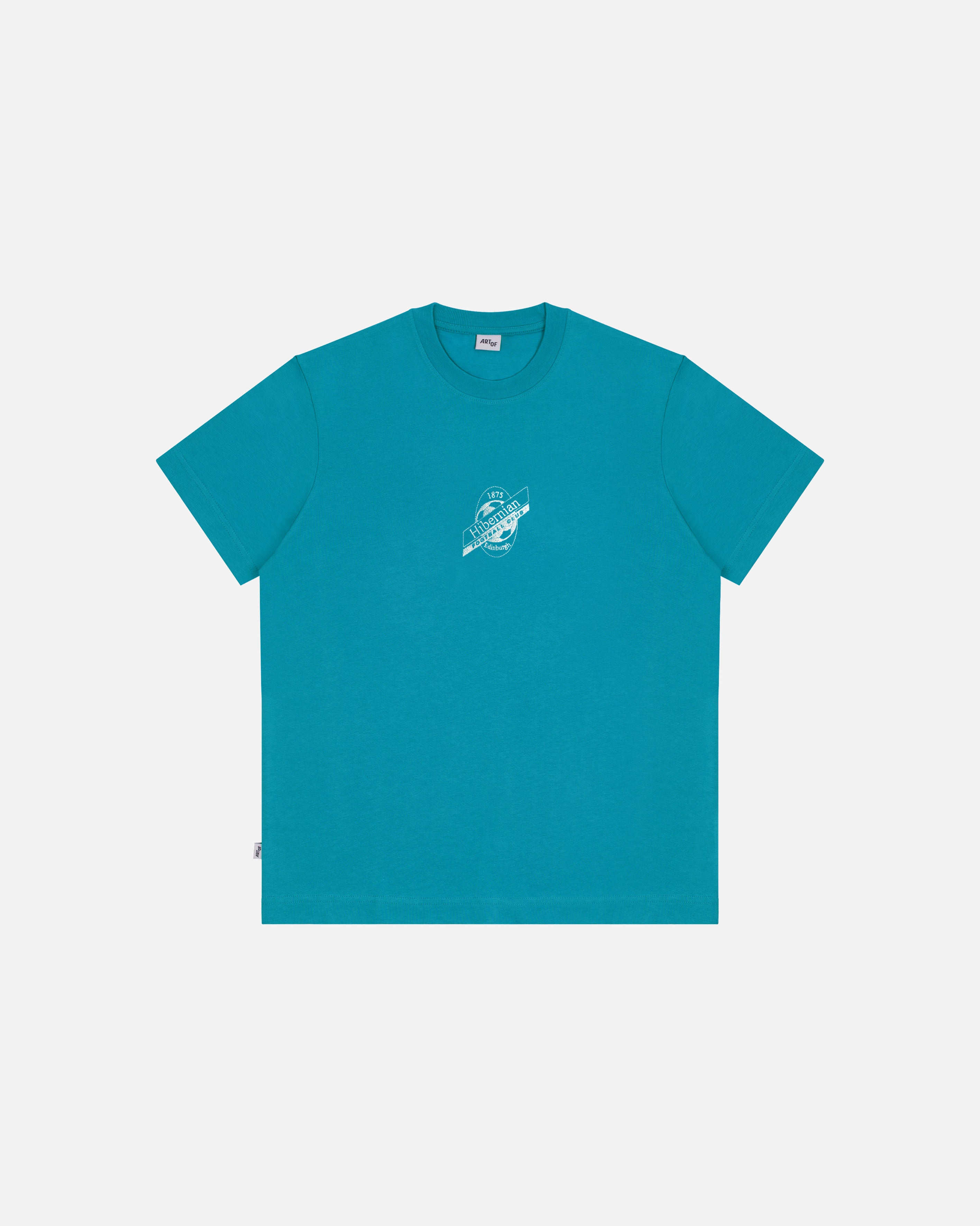 ART OF x Hibernian Embroidered Teal Tee | Hibs Football T-shirt