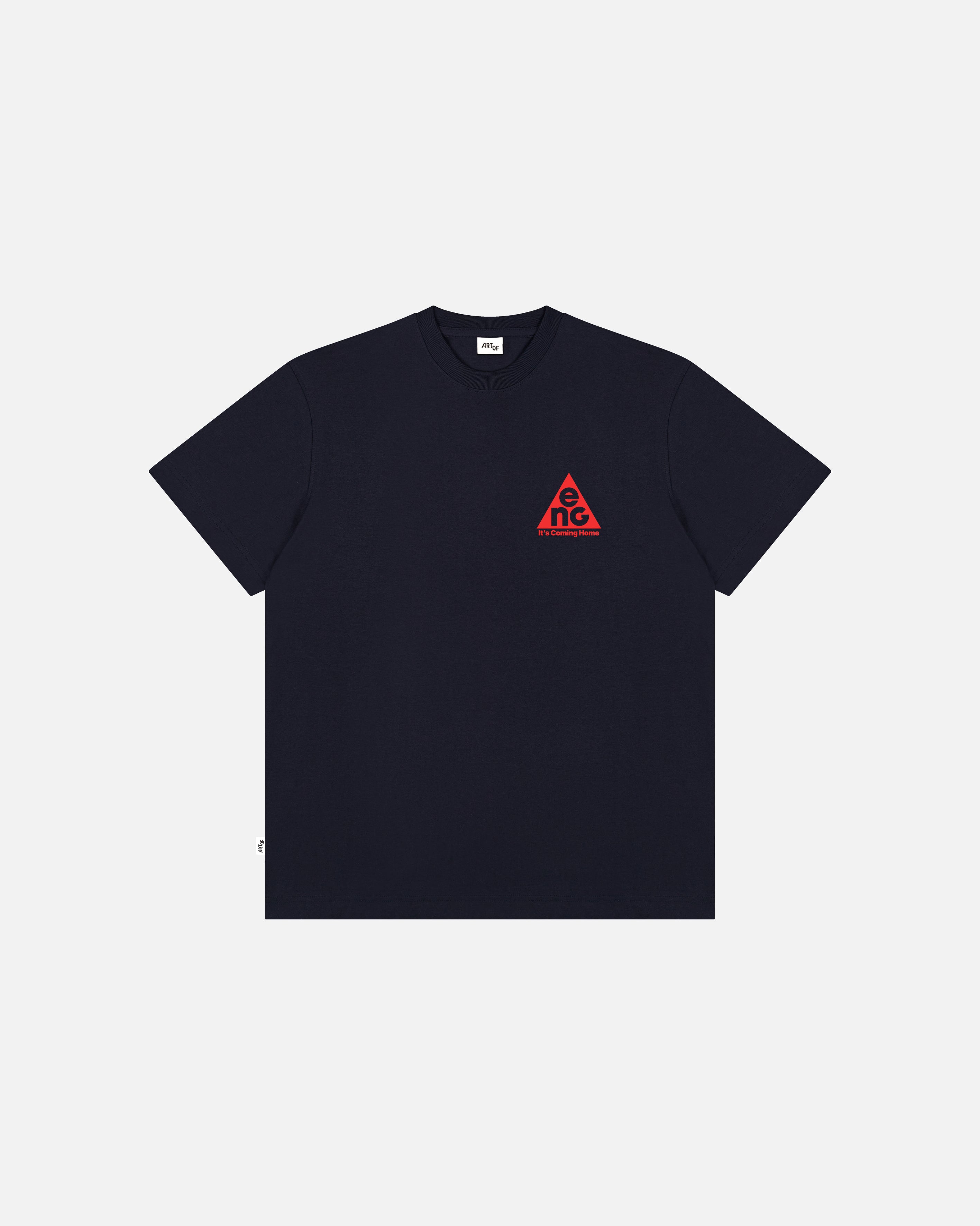 ART OF ENG All Conditions Navy Tee | England Graphic Football T-shirt