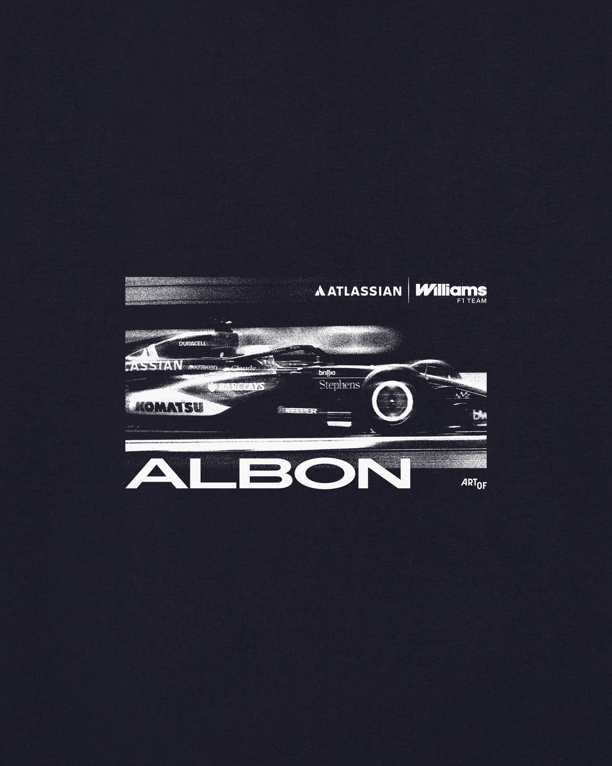 ART OF Atlassian Williams | Albon Vintage Drivers tee | Racing T-shirt