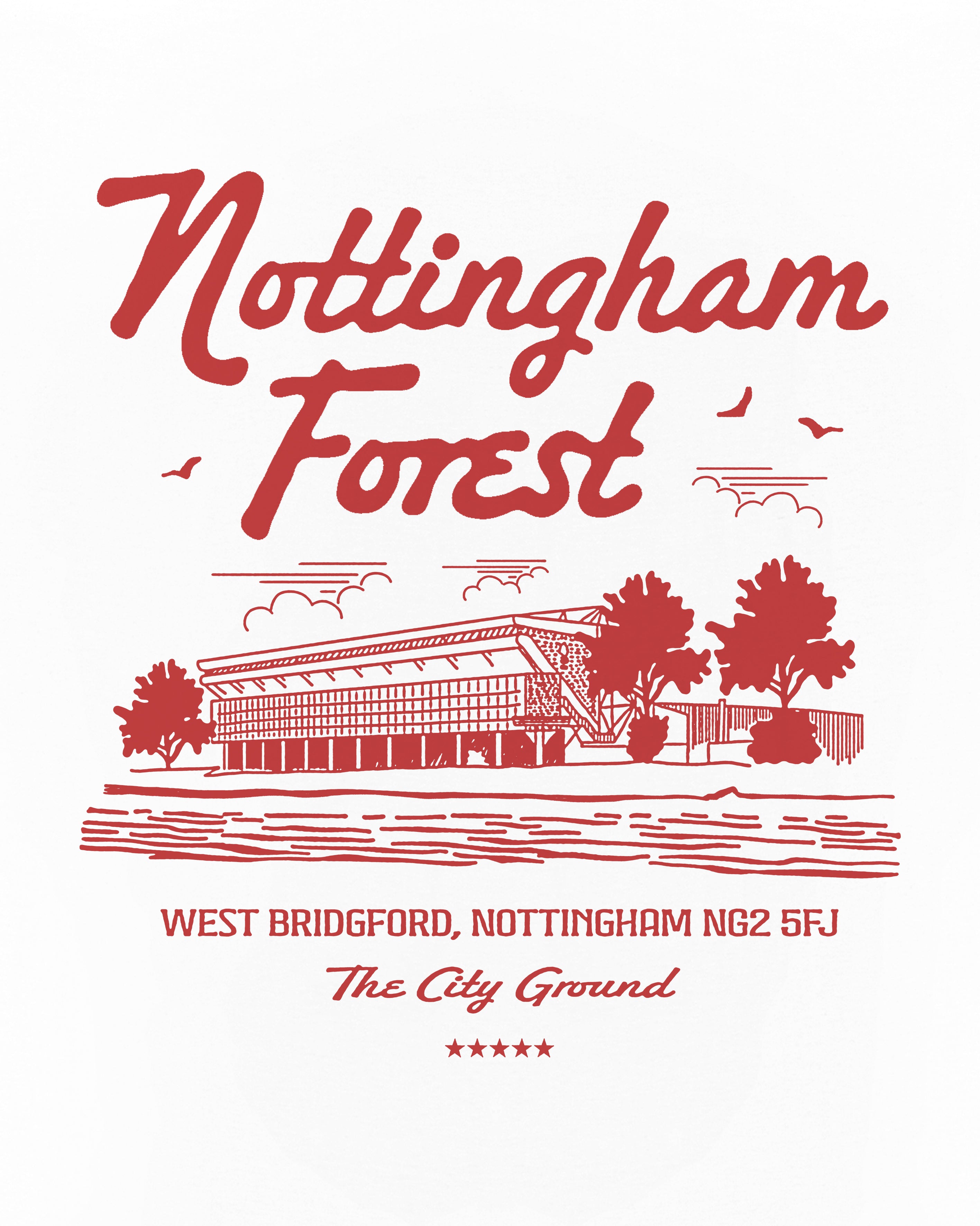 ART OF x Forest Motel Tee | NFFC White Graphic Football T-shirt