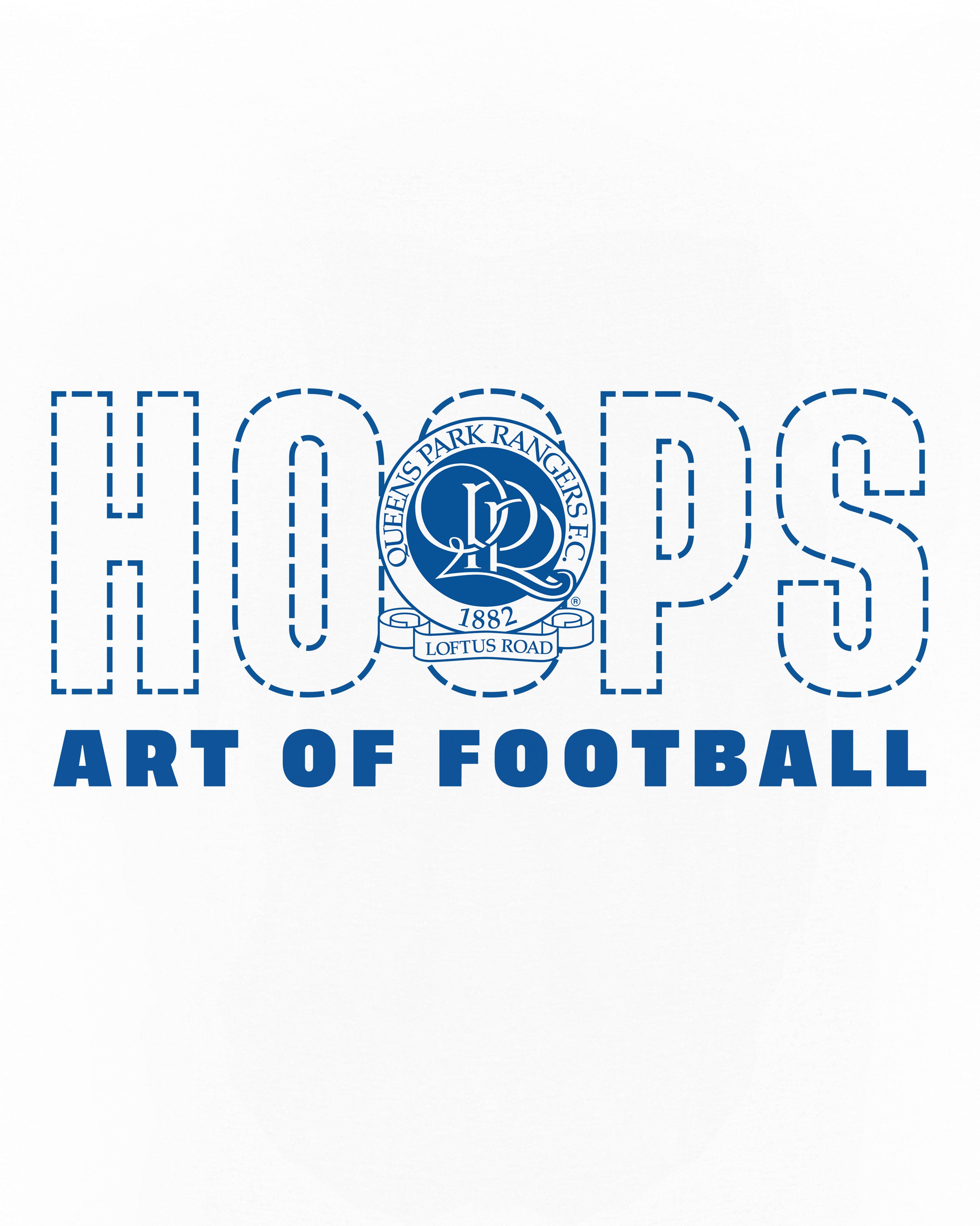 AOF QPR 90s Tee | White Graphic T-shirt | Art of Football