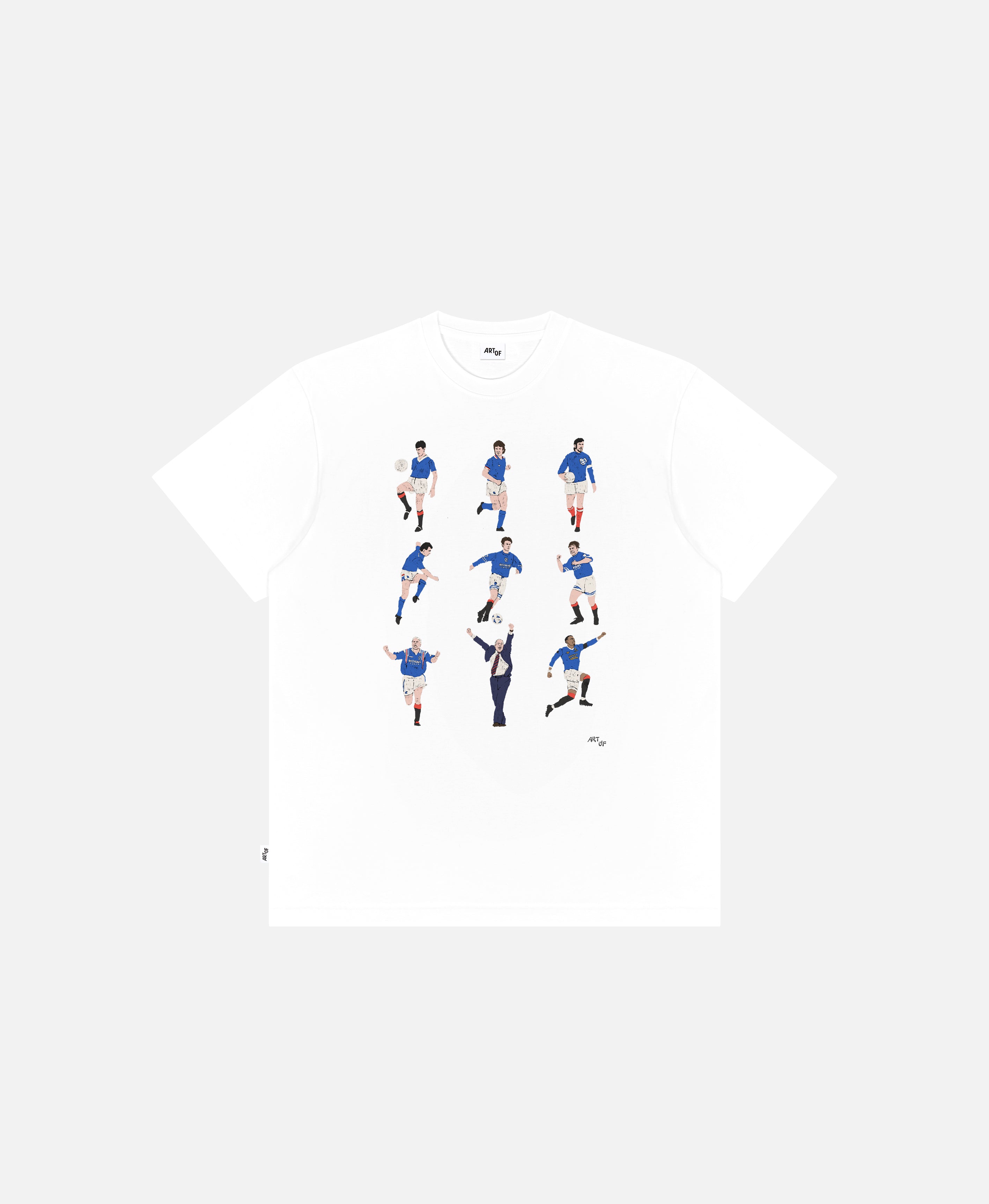 ART OF x Rangers Generations Tee | White Graphic Football T-shirt