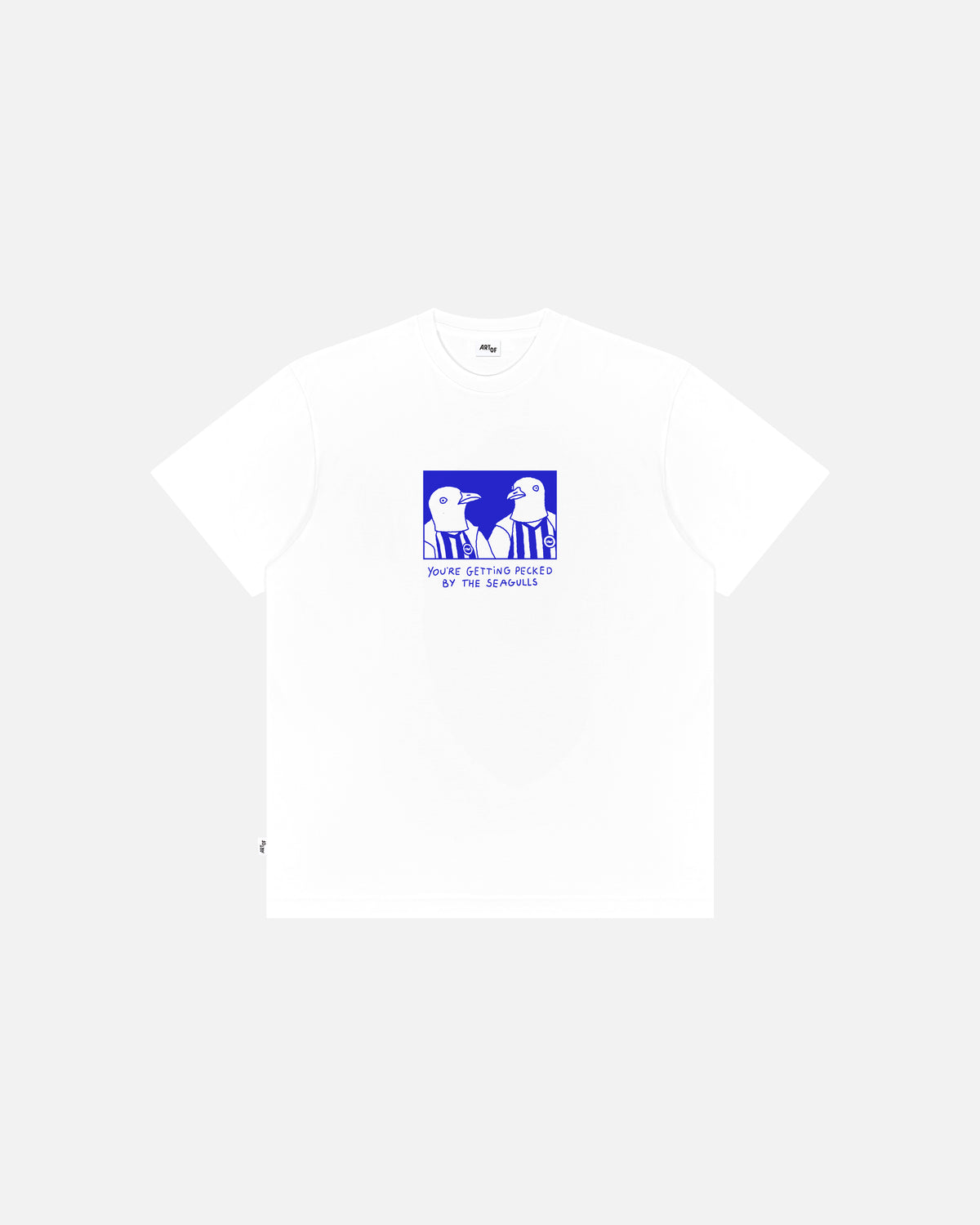 ART OF x Brighton Getting Pecked By The Seagulls White Tee