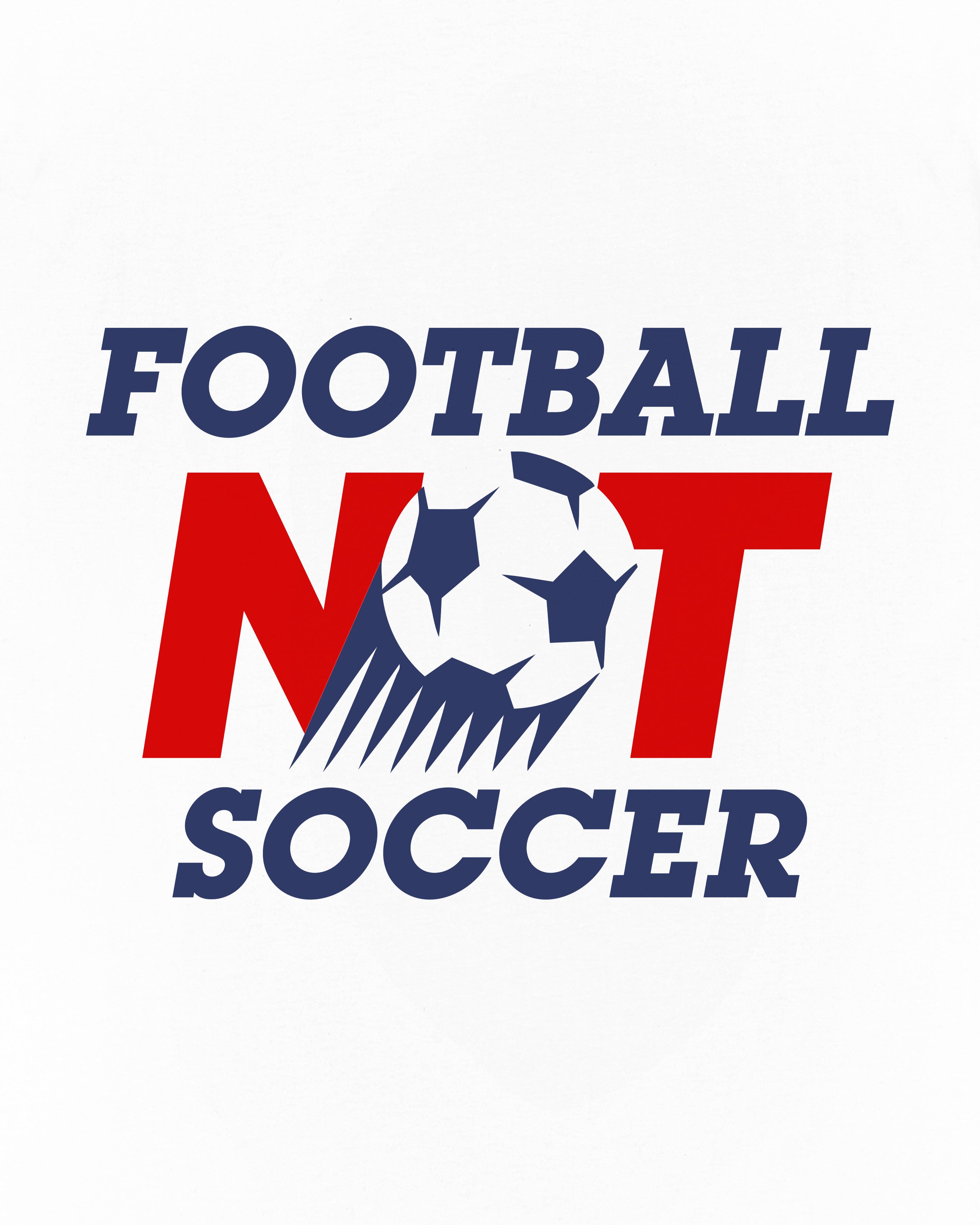 ART OF Football Not Soccer Tee | White Graphic Football T-shirt