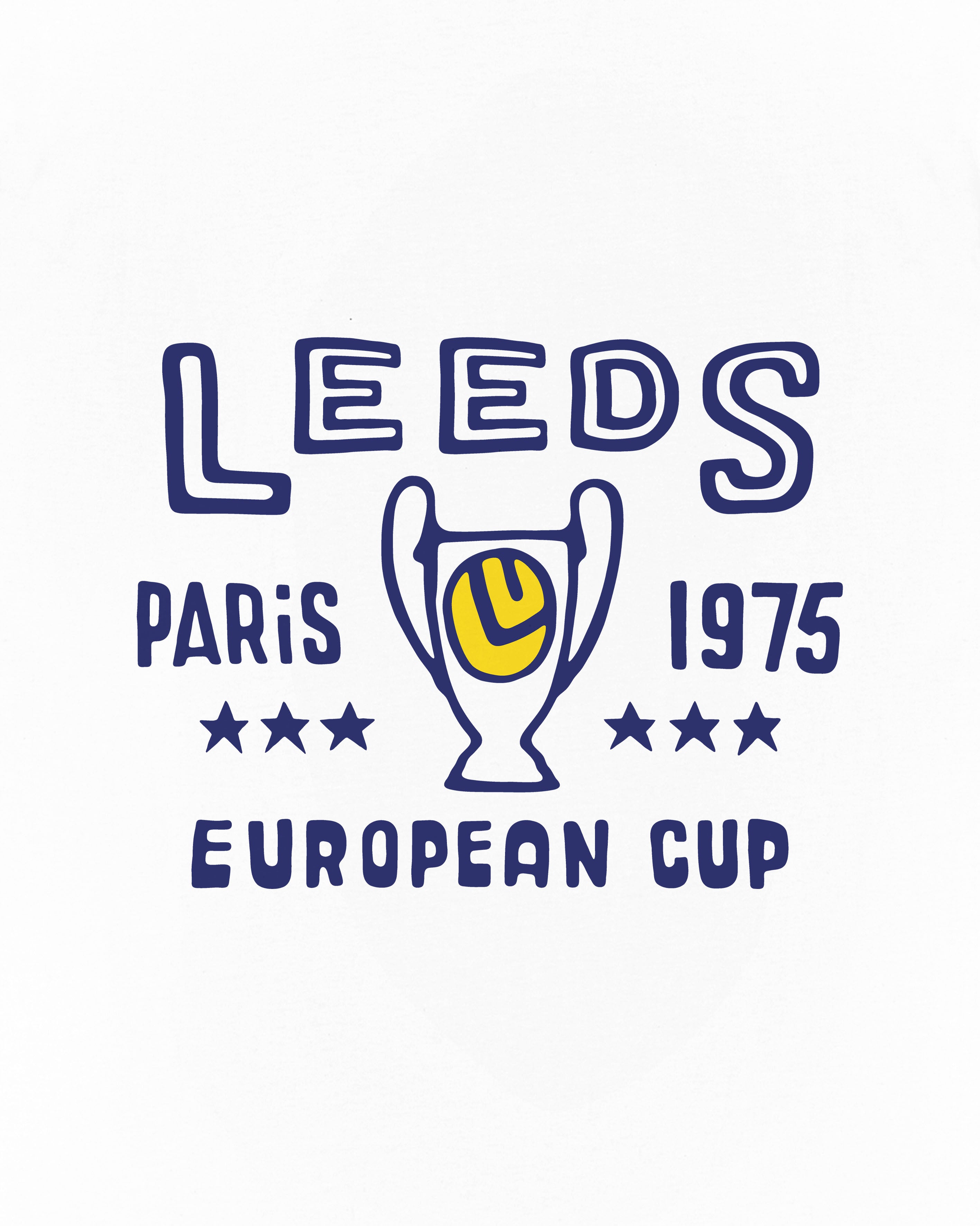 ART OF Football x Leeds Paris 1975 Tee | AOF x LUFC White T-shirt