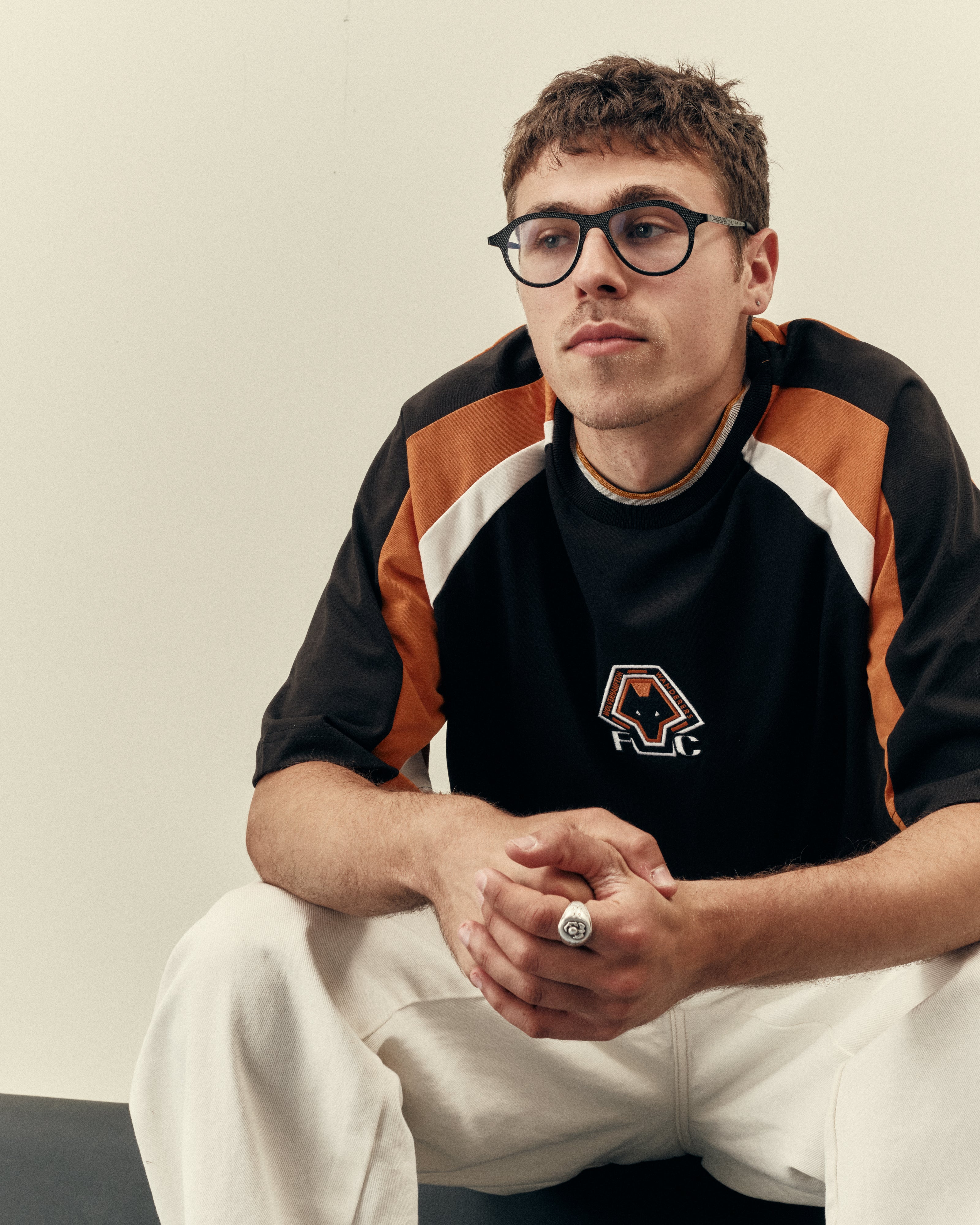 ART OF x Wolves 90s Oversized Panelled Tee | Football T-shirt