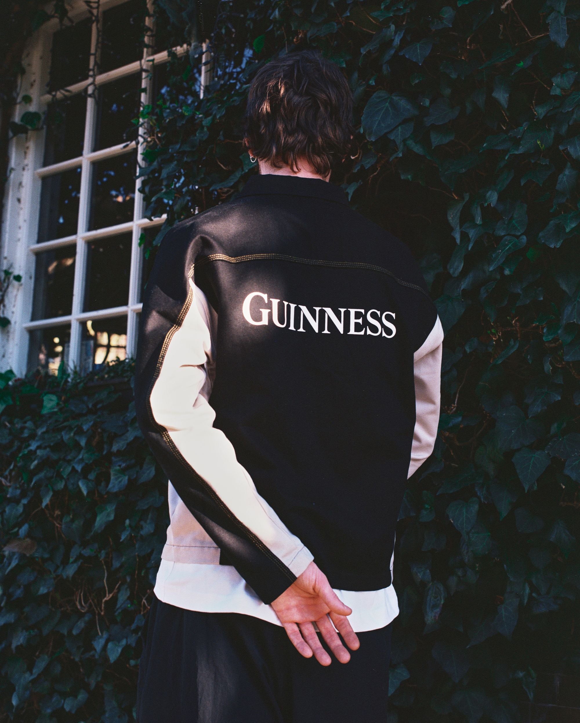 スペシャル  WORLD CUP 西ドイツ製 デッドストック UK9 ART OF x Guinness Drill Top | Long Sleeved Embroidered Football Top