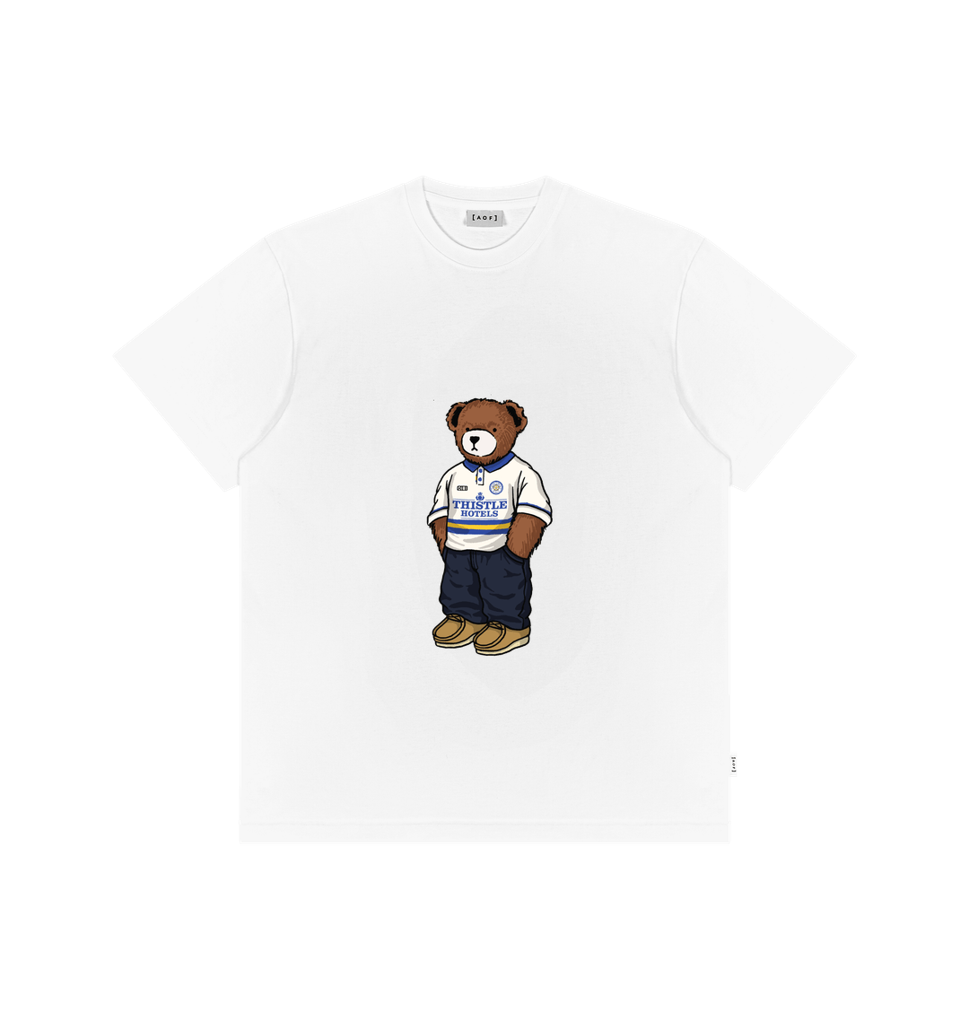 White Printed Premium T-Shirt Front