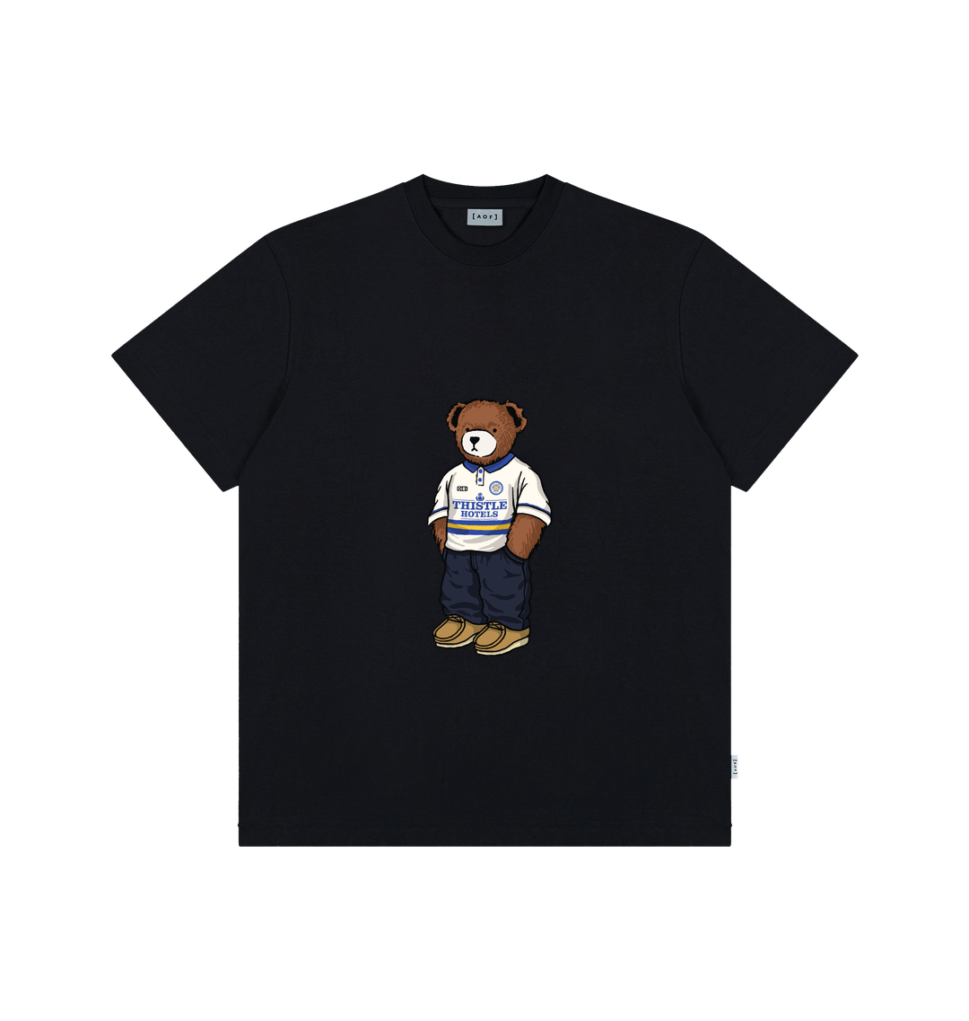 Black Printed Premium T-Shirt Front