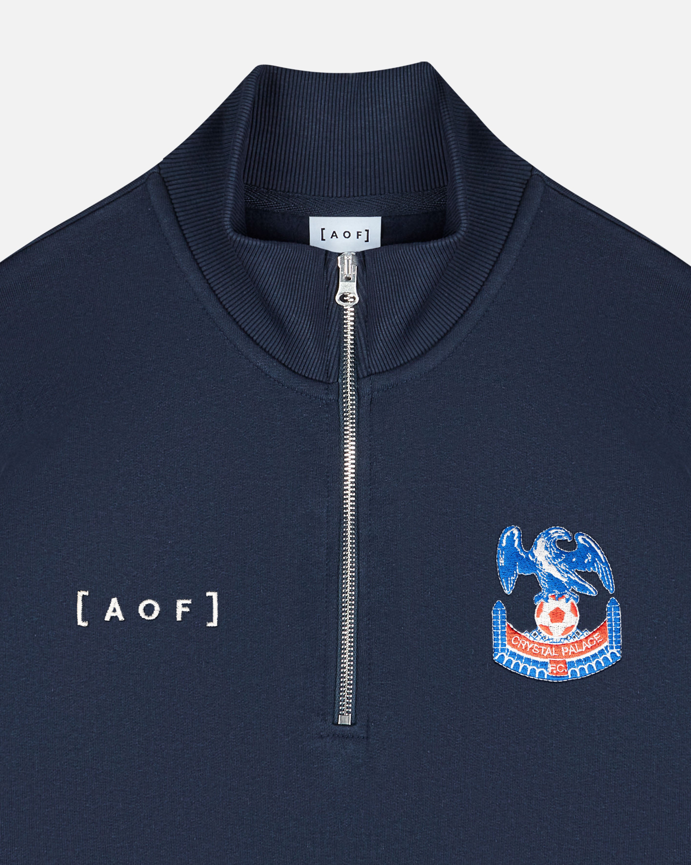 ART OF Football x Crystal Palace 90s Navy Quarter Zip Sweat | AOF