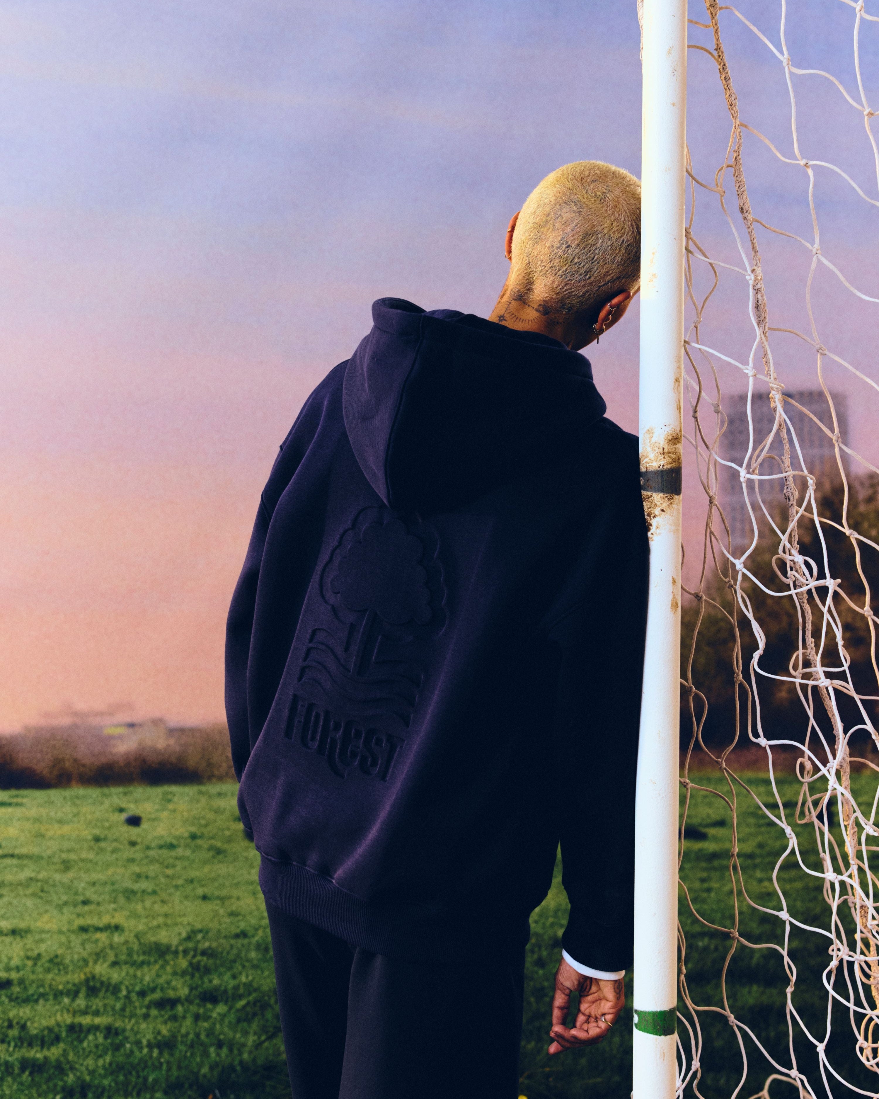 ART OF x Forest Zip Through Hoodie | NFFC Debossed Football Sweat