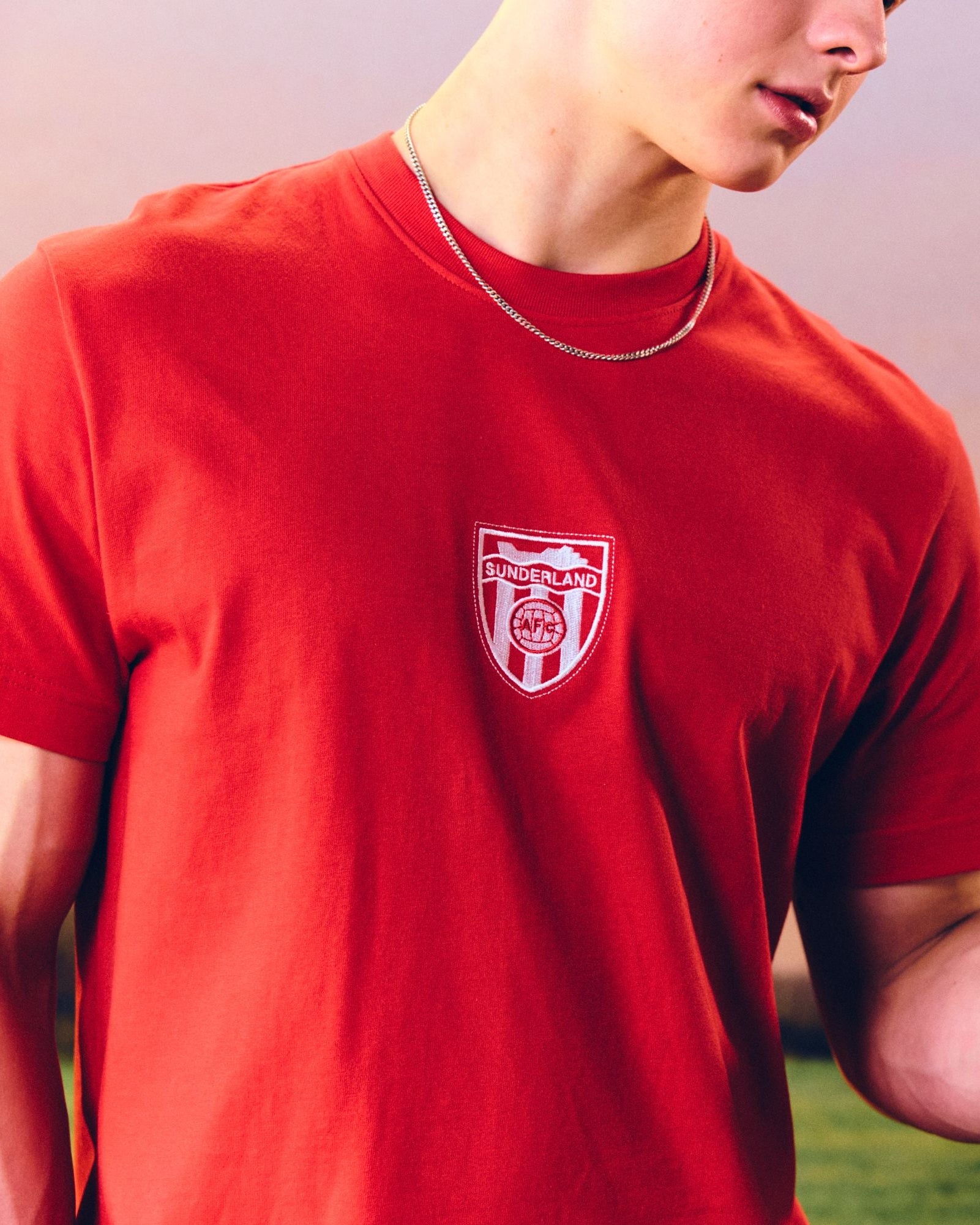 ART OF x Sunderland AFC Embroidered Red Tee | Football T-shirt
