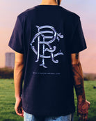 ART OF x Rangers 00s Graphic Tee | RFC Navy Printed Football T-shirt