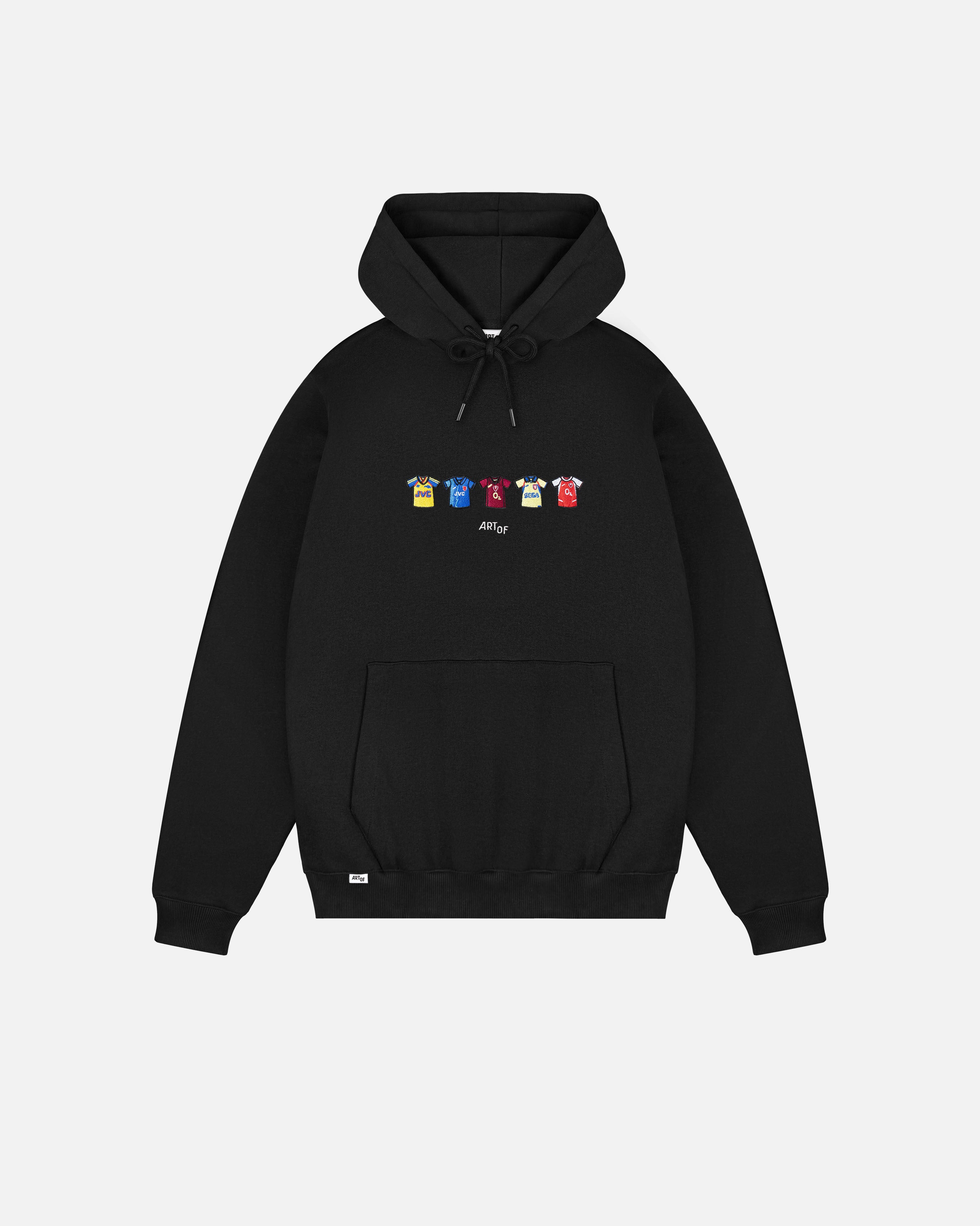 ART OF x AFC Embroidered Classics Black Hoodie | Football Sweat