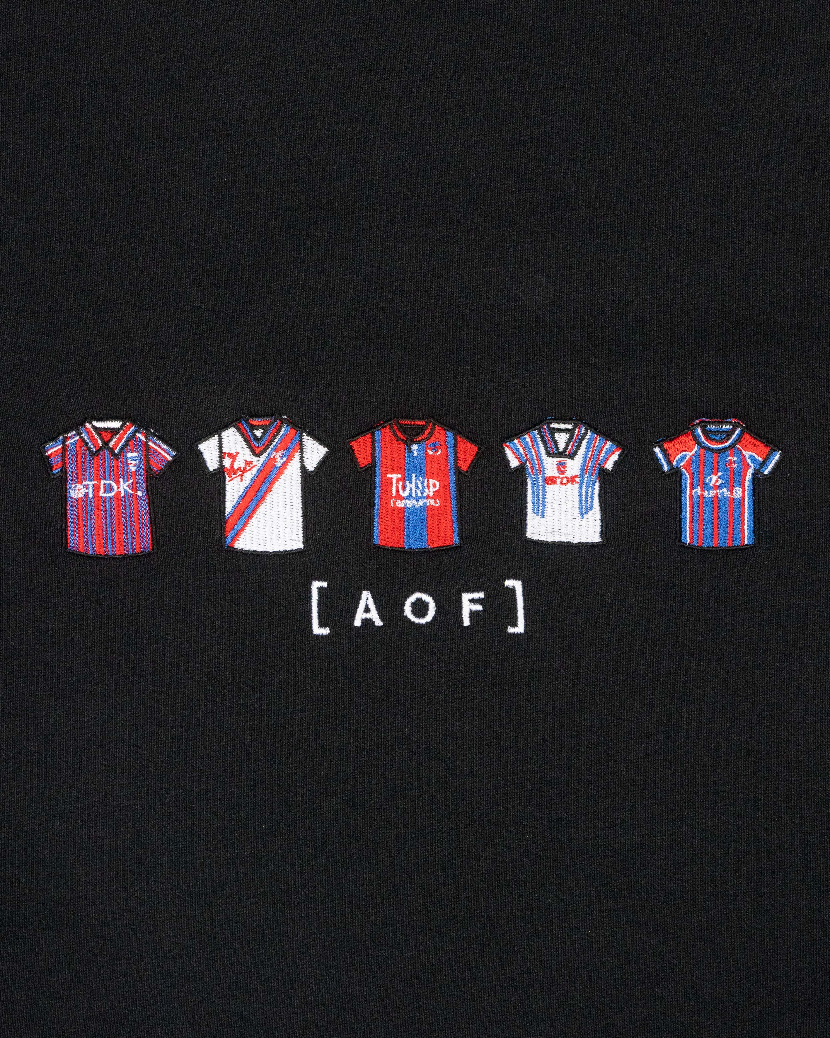 AOF CPFC Embroidered Classics Hoodie | Black Sweat | Art of Football
