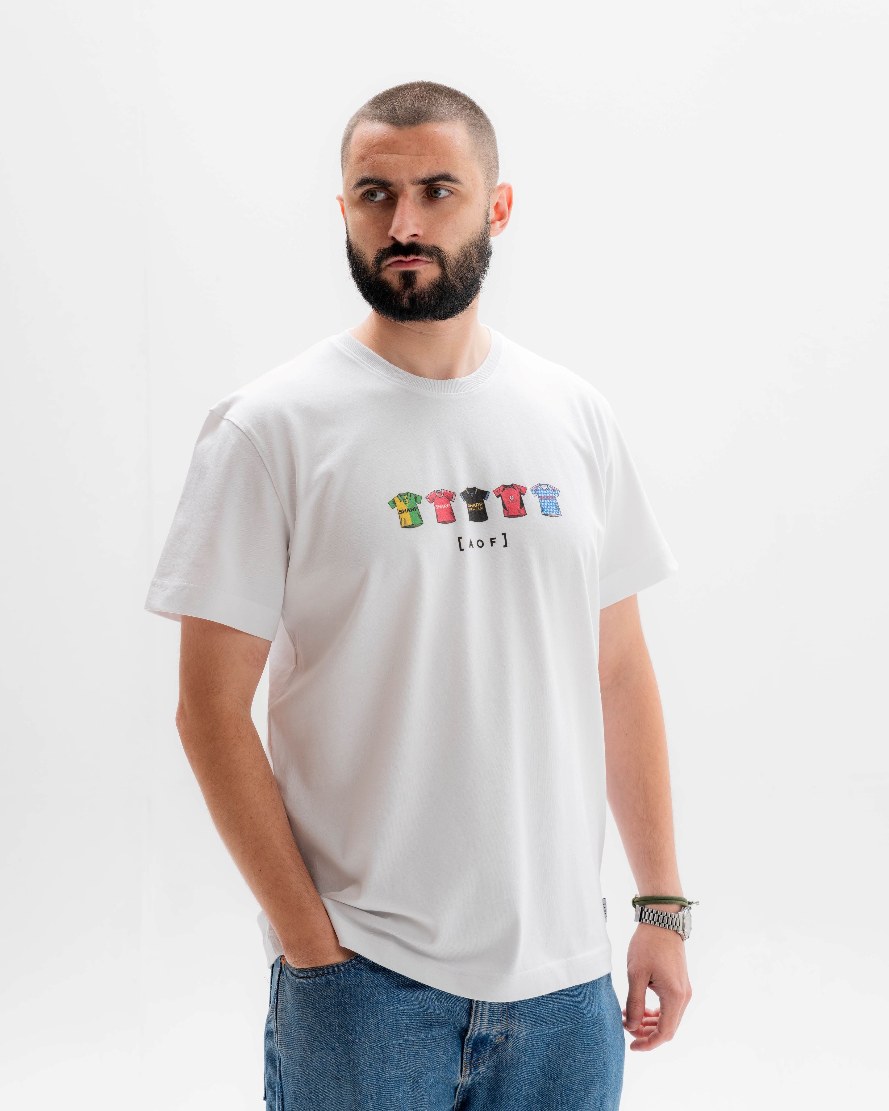 AOF United Printed Classics Tee | White T-shirt | Art of Football