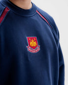 ART OF Football x West Ham Navy Panelled Sweat | AOF x WHUFC
