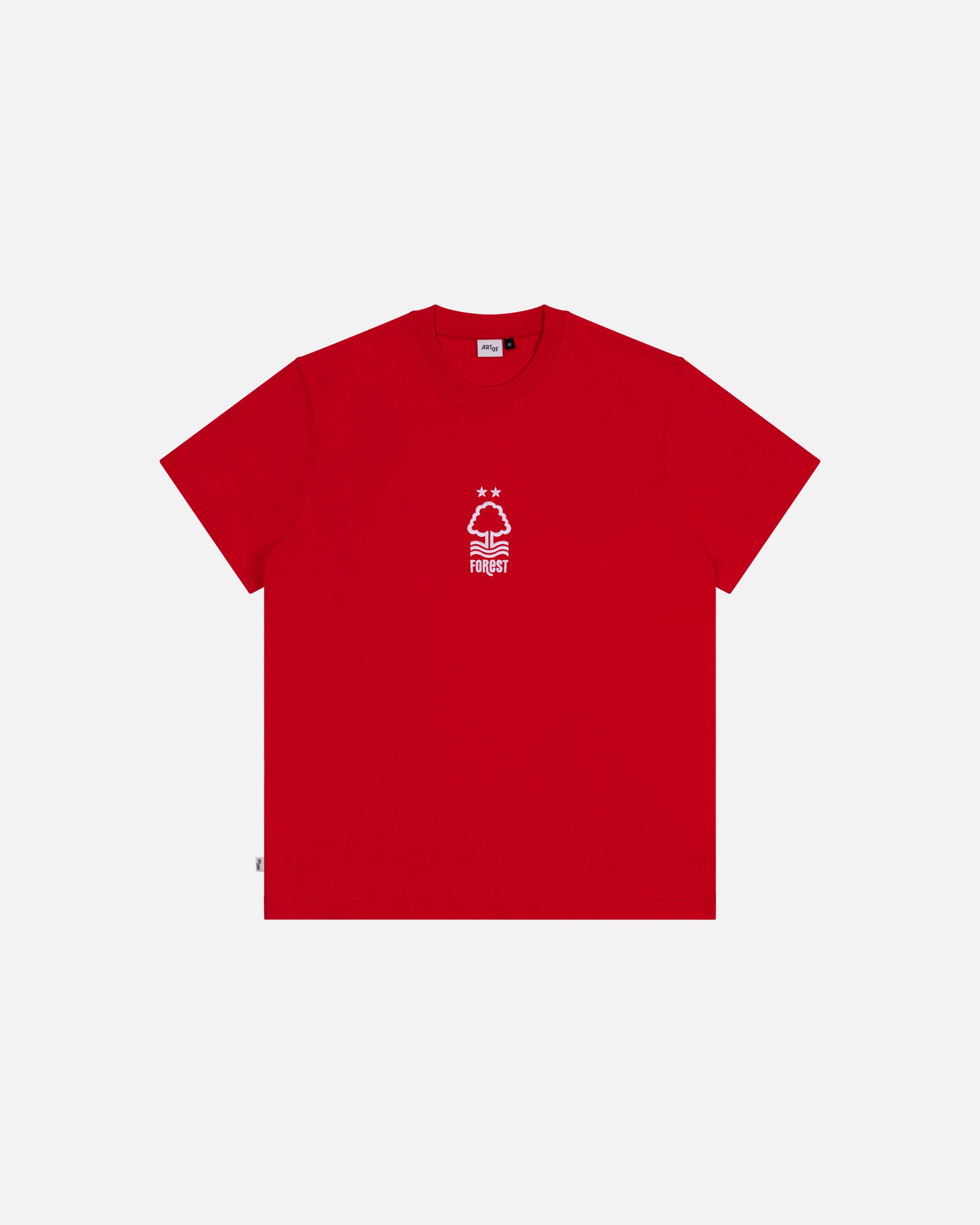 ART OF x Nottingham Forest Embroidered Red Tee | Football T-shirt
