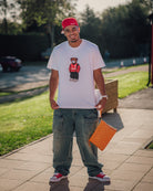 ART OF x Forest Home Pickles Tee | White Graphic Football T-shirt
