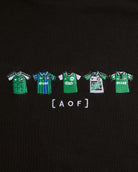 AOF Hibernian Embroidered Classics | Black Hoodie | Art of Football