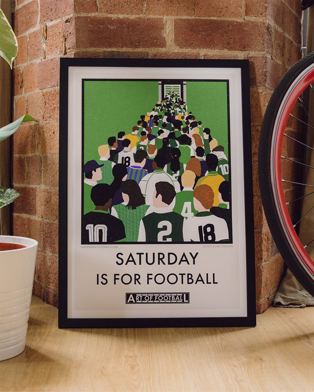 ART OF x Hibernian Saturday Is For Football Framed Print | Hibs Art