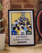 ART OF x Leeds United Saturday Is For Football Framed Print | LUFC Art