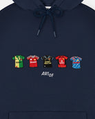 ART OF Football x Embroidered United Classics Navy Hoodie | AOF MUFC