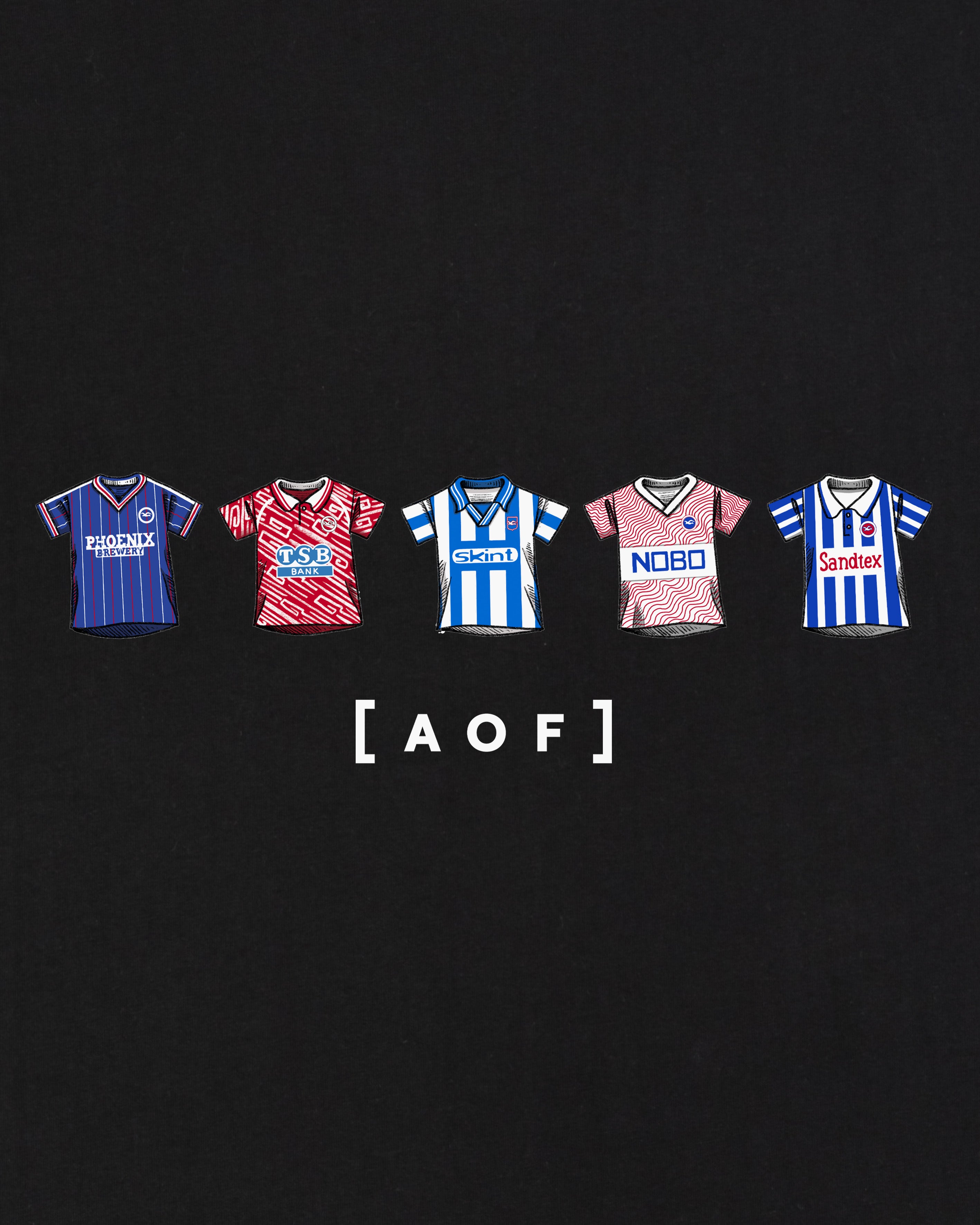 AOF BHAFC Printed Classics Tee | Black T-shirt | Art of Football